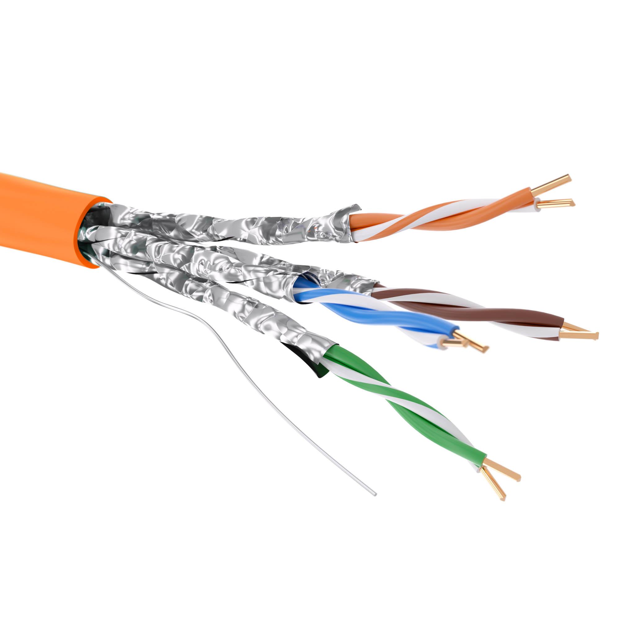 Витая пара кат. 6А , U/FTP, 4 пары, нг(А)-HF, цвет оранжевый ( 500 м )