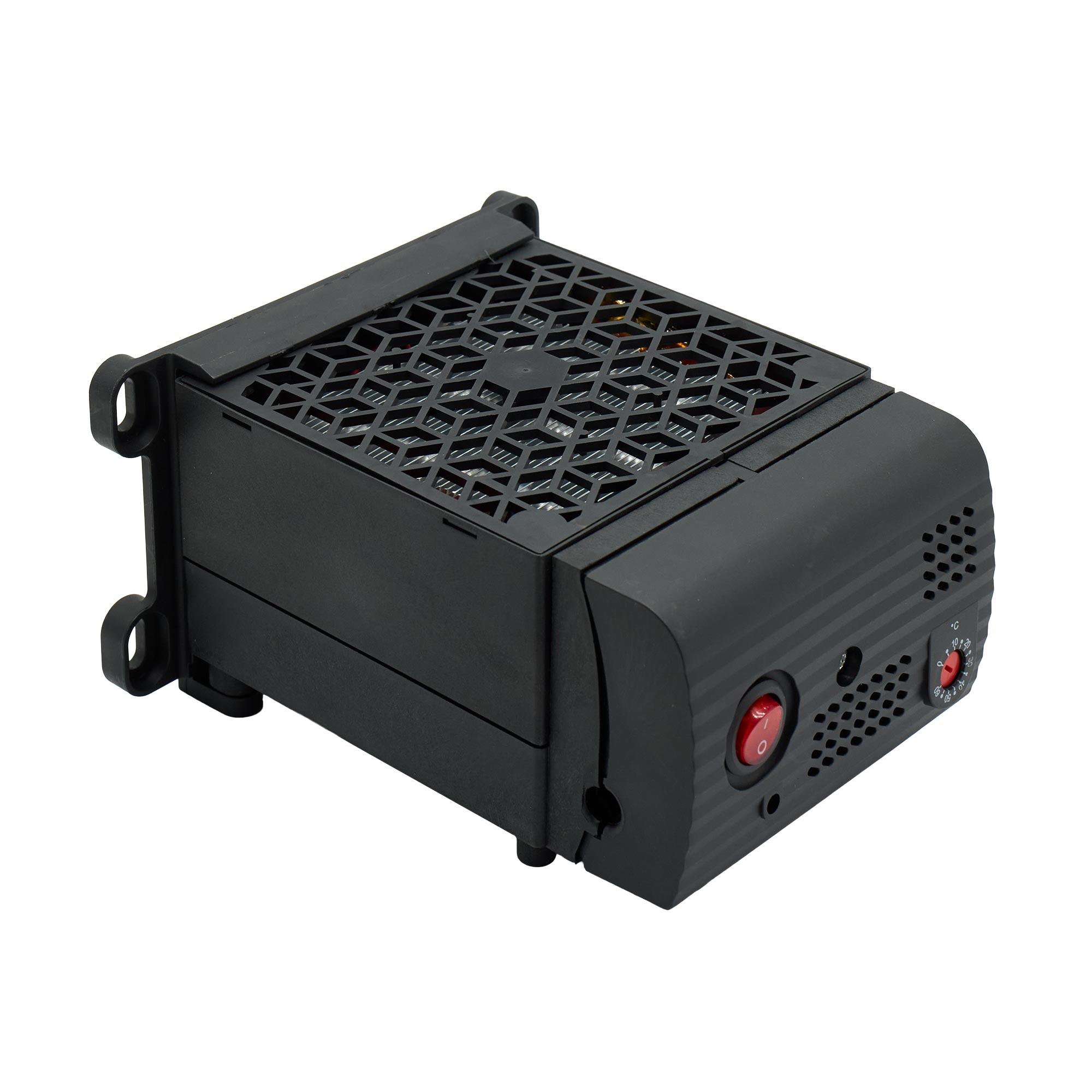 Обогреватель в пластиковом кожухе с вентилятором 800 Вт, встроенный термостат, 230 В AC