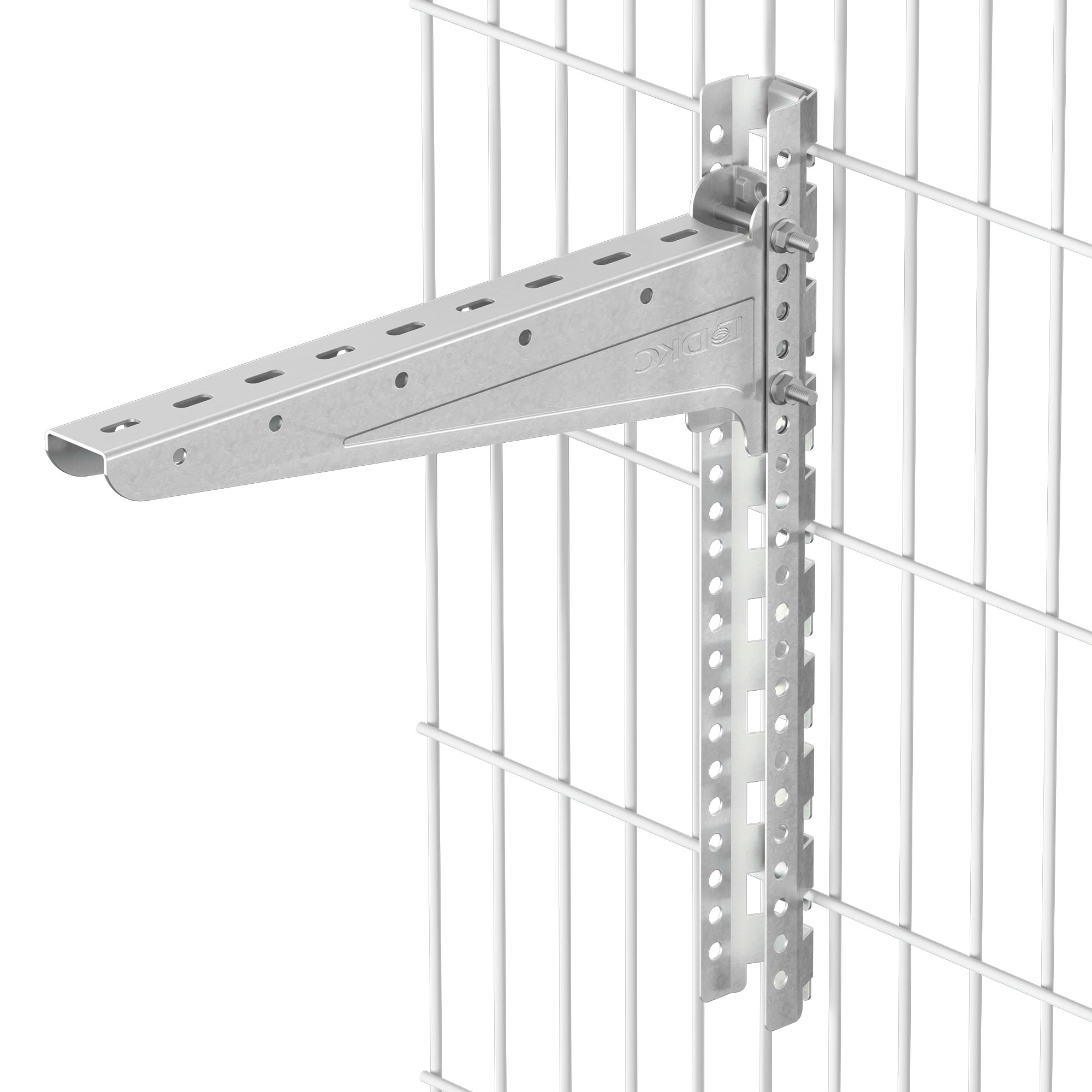 Крепление на сетку одной консоли 43х50х295 мм горячеоцинкованное