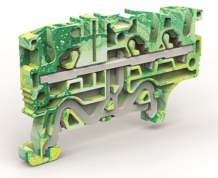 Клемма заземления 3 точки подключения на 2,5 кв.мм