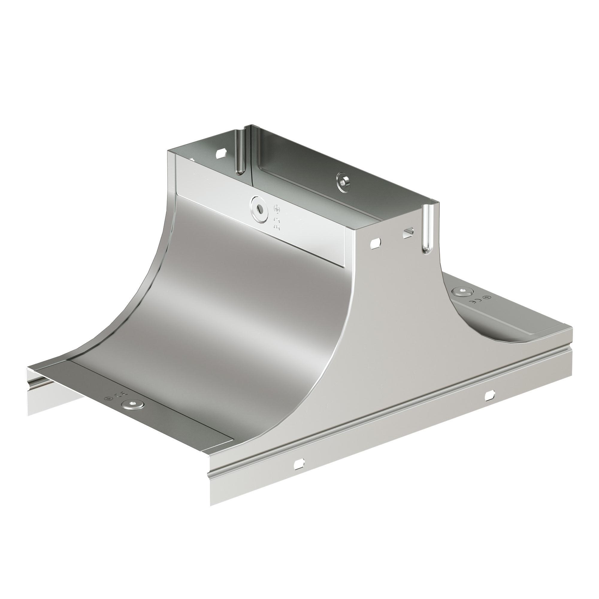 Крышка-ответвитель TS основание 400 H50 в комплекте крепежные элементы соединительные пластины