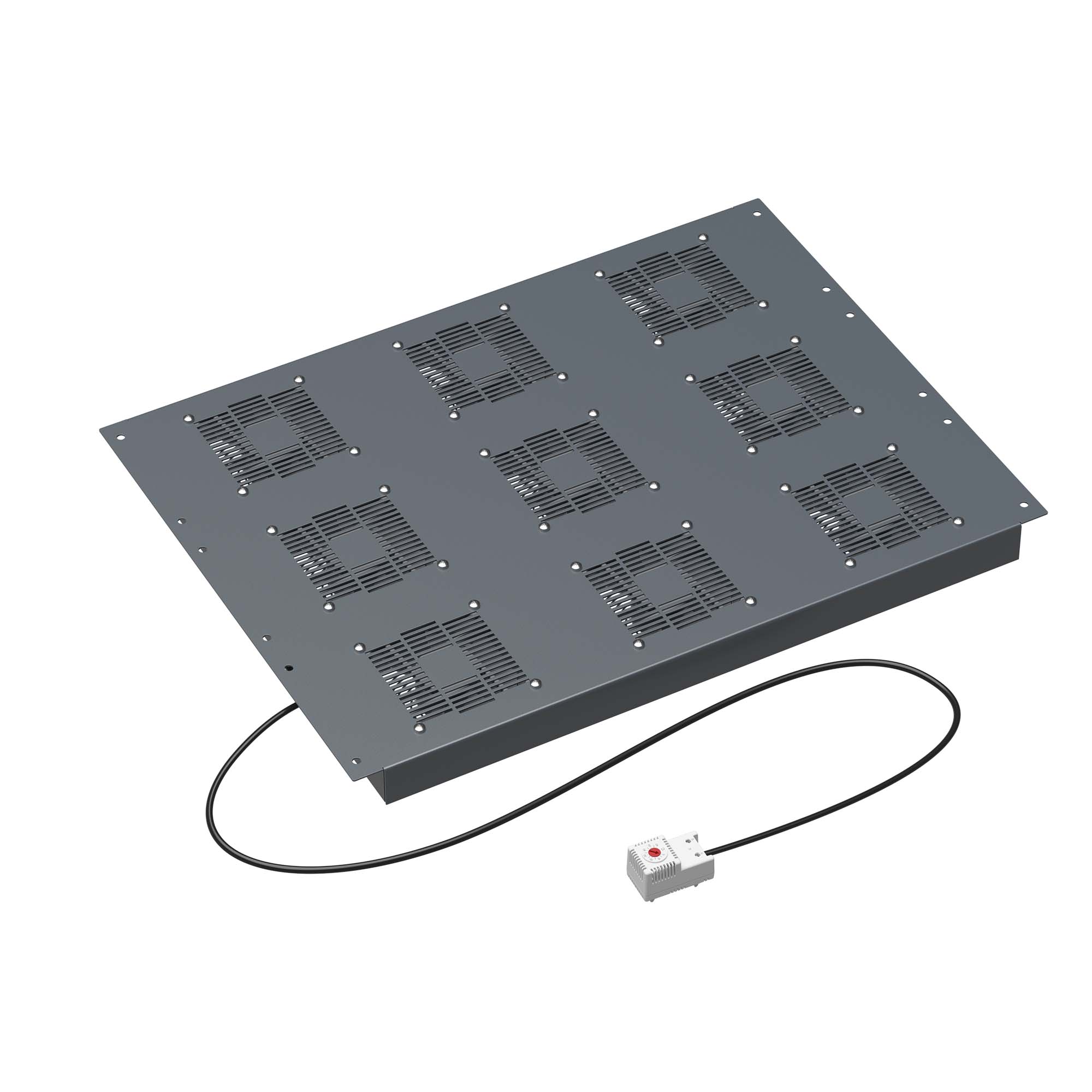 Модуль потолочный вентиляторный с термостатом 9 вентиляторов для крыши