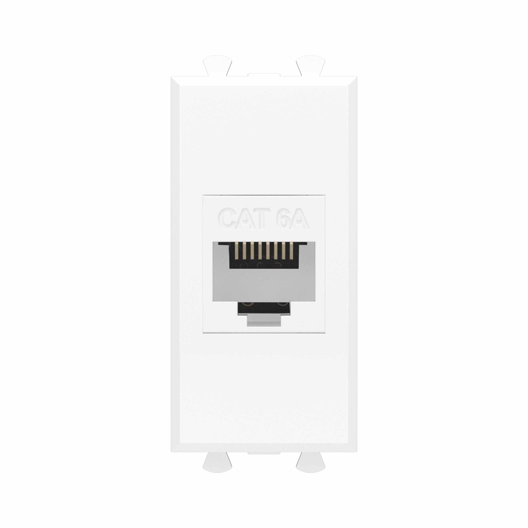 Avanti Компьютерная розетка RJ-45 без шторки модульная , кат.6А,  Белое облако, 1 модуль