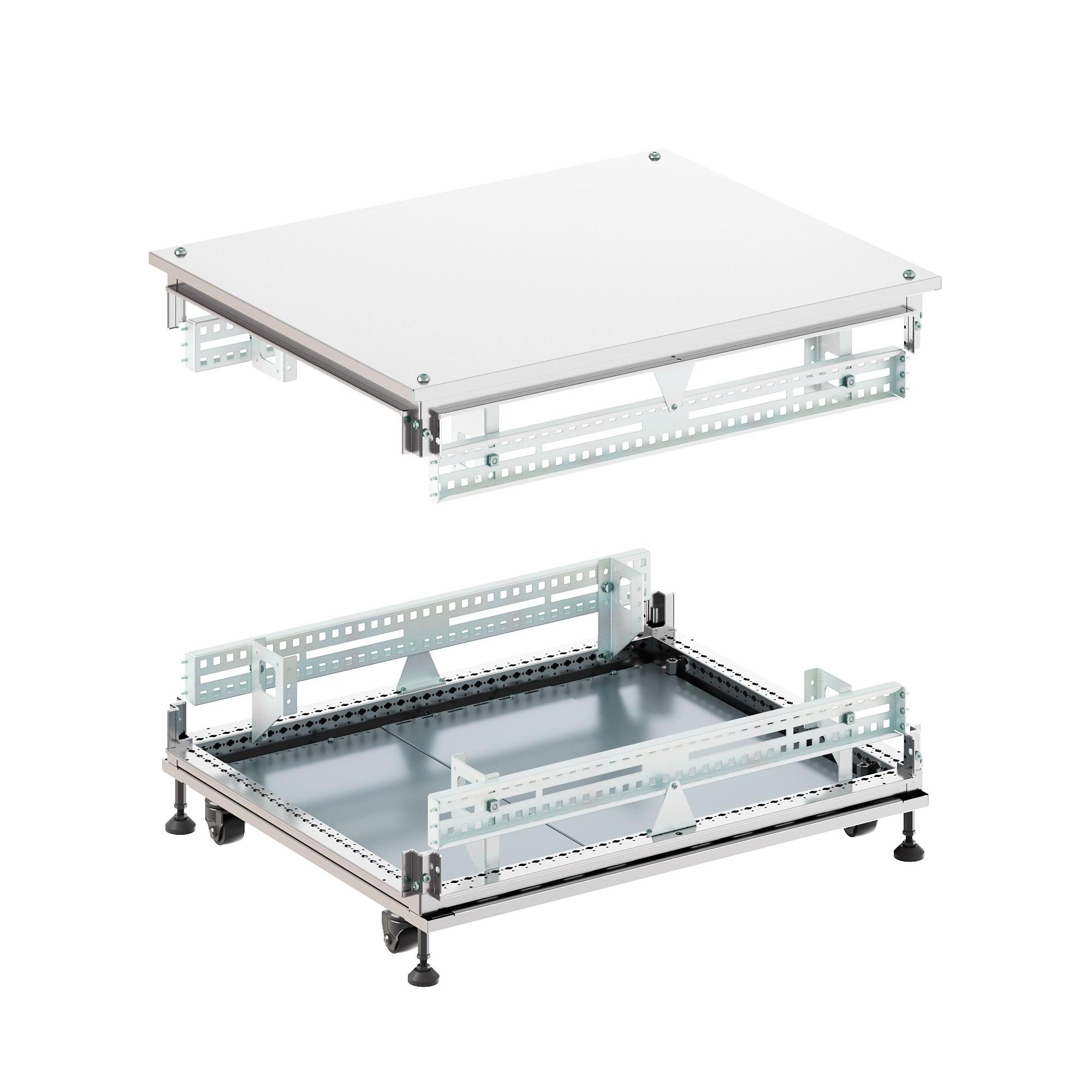 Крыша основание сплошные IT-CQE 800x1000, RAL7035