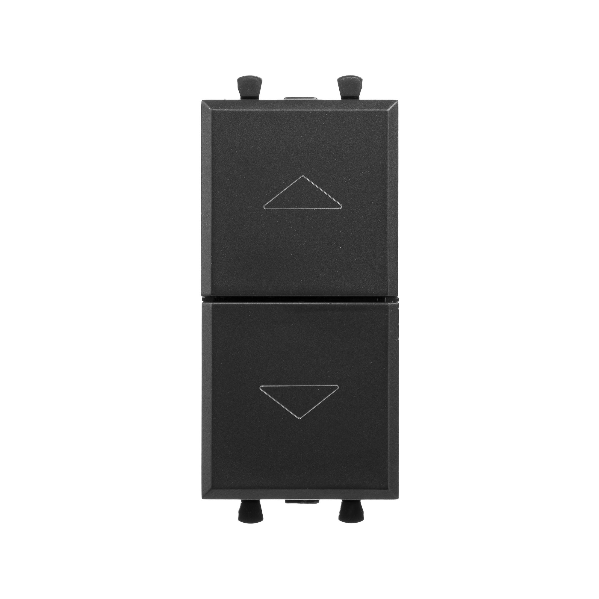 Avanti Механизм управления рольставней модульный, , Черный матовый, 1 модуль