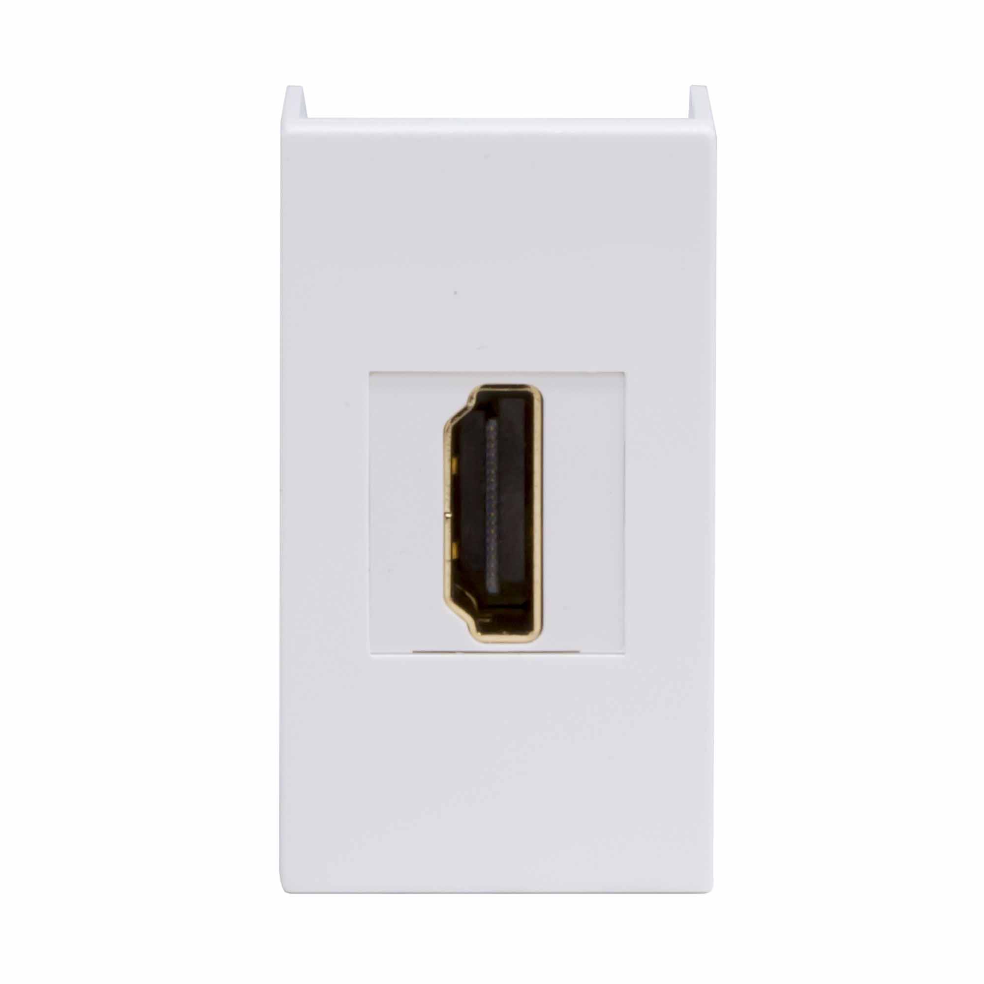 HDMI розетка, ЭУИ Вива (Viva), белая, 1 мод.