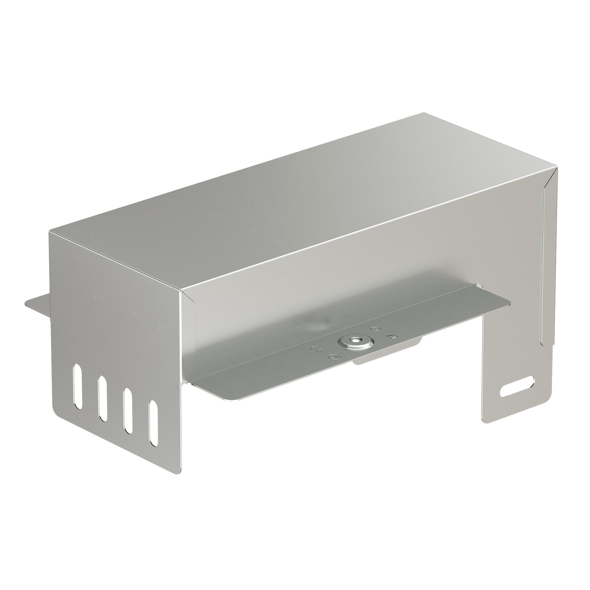 Ответвитель-крышка Т-образный вертикальный вниз DDS 300/50 в комплекте крепежные элементы соединительные пластины