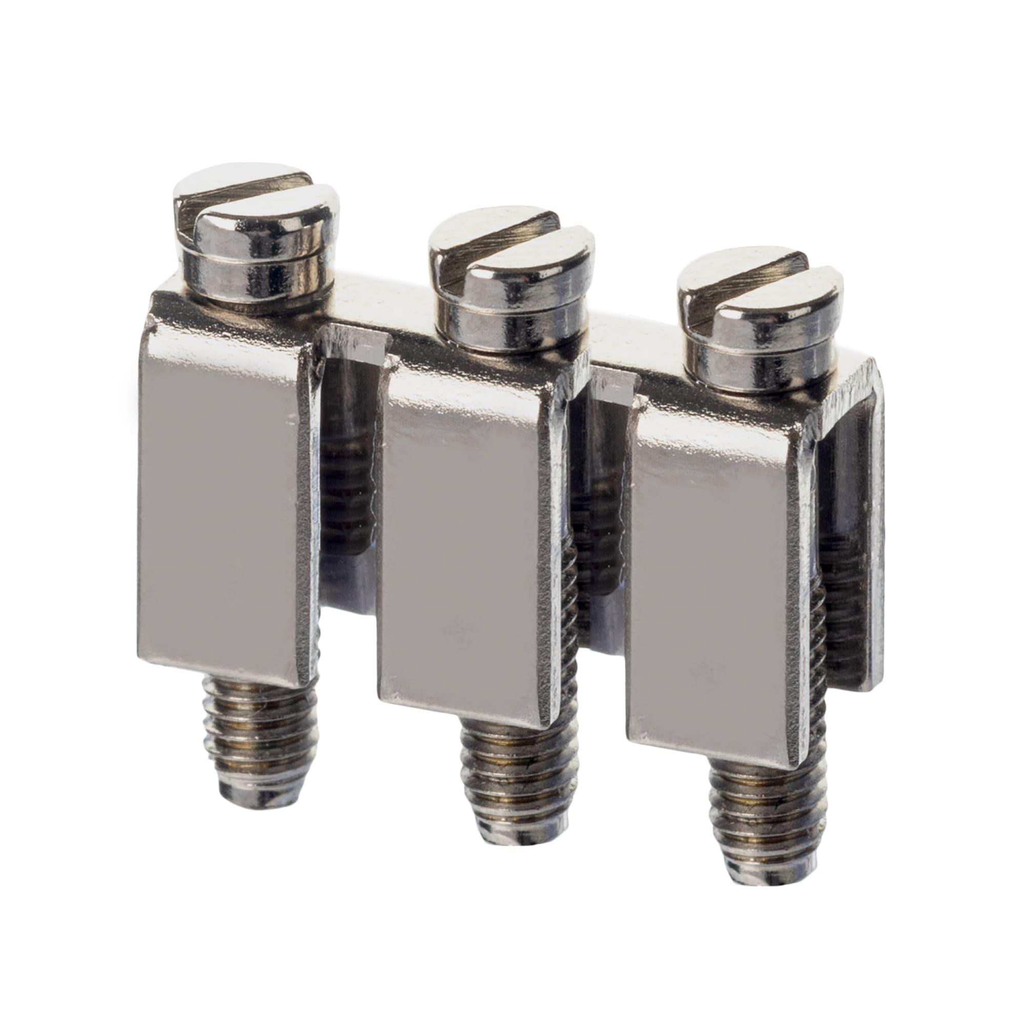 Перемычка винтовая для мини-клемм на 4 кв.мм, 3-х полюсная