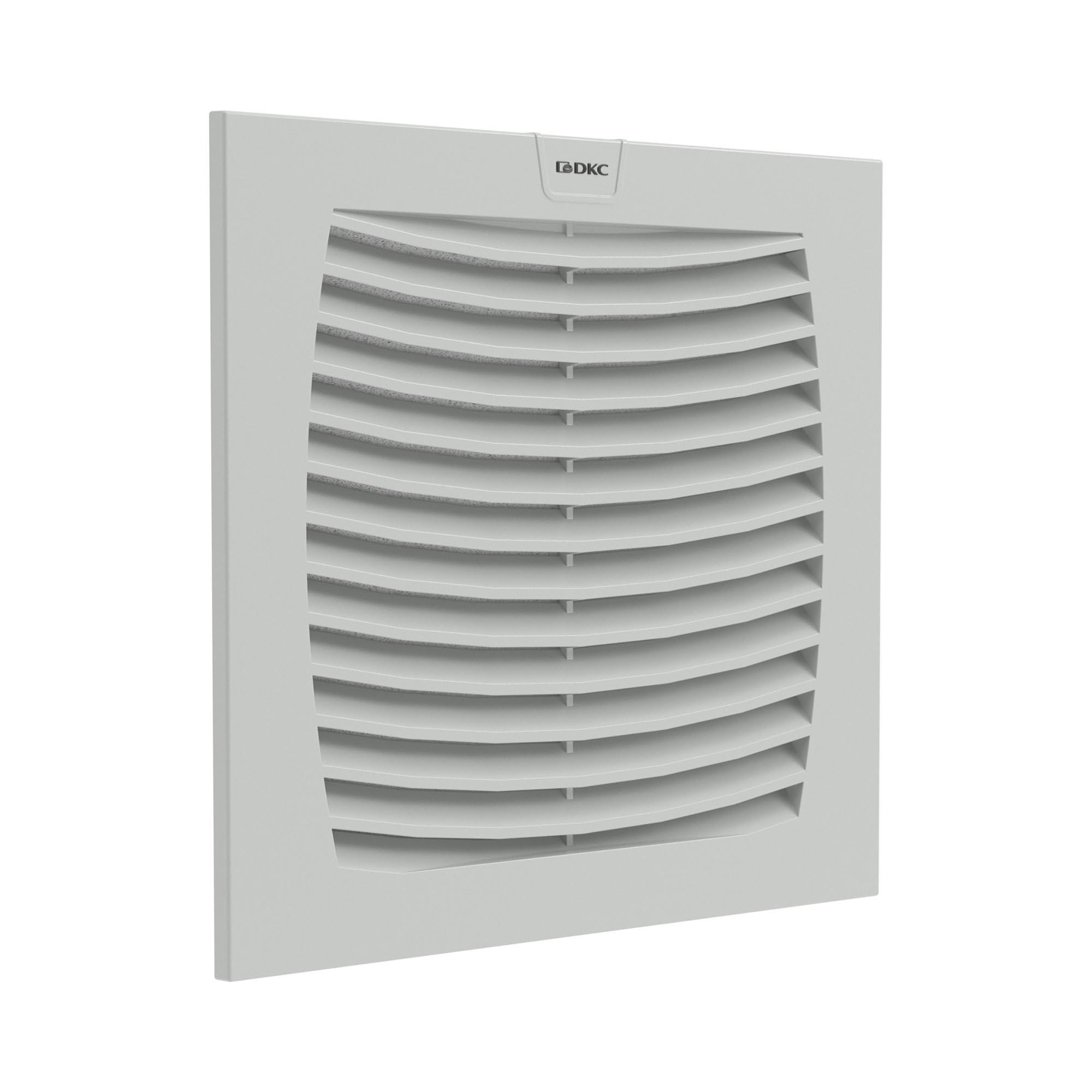 Вентиляционная решетка с фильтром ЭМС 204x204 мм, IP54