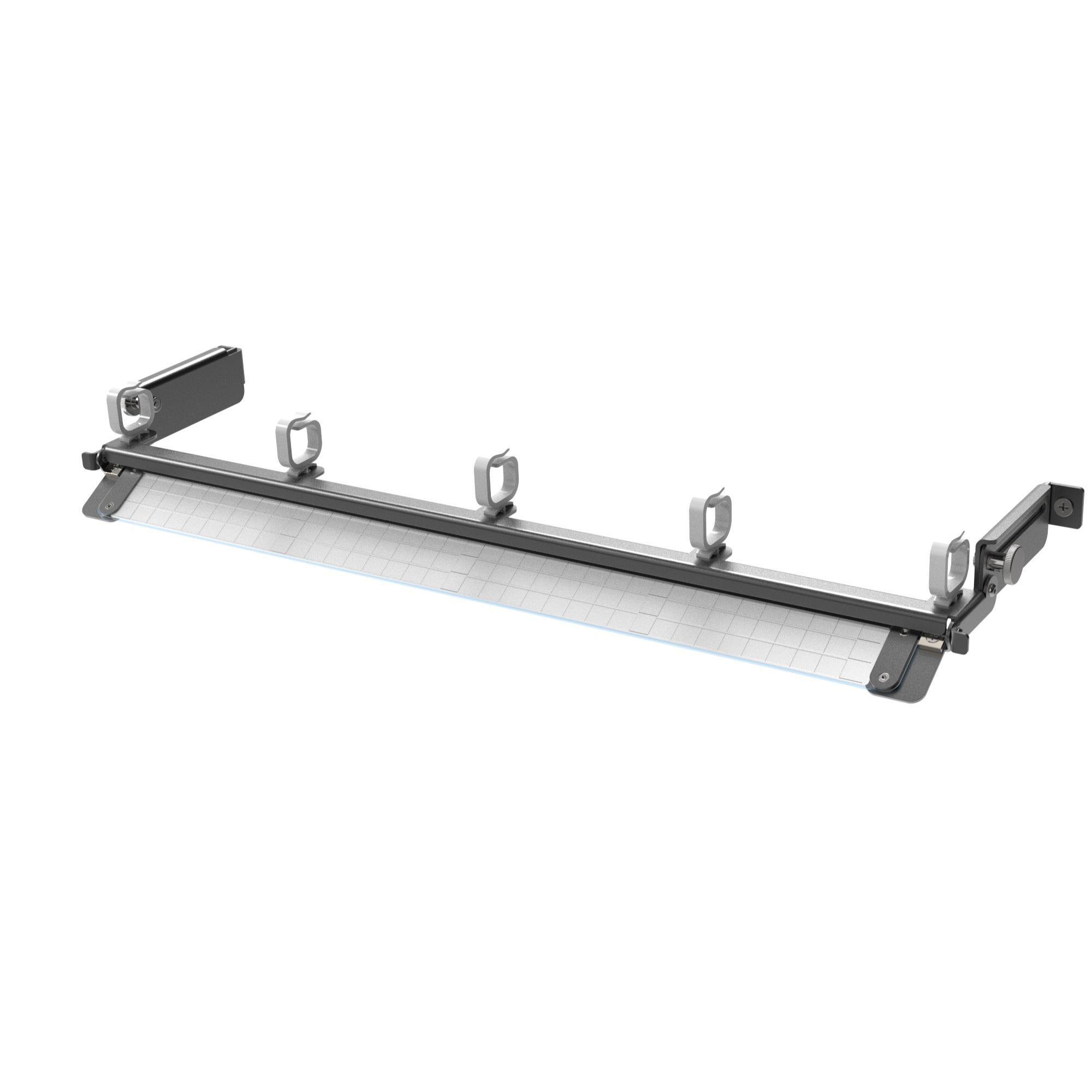 Организатор фронтальный для оптических полок и панелей высотой 1U, регулируемый, с откидной панелью для маркировки