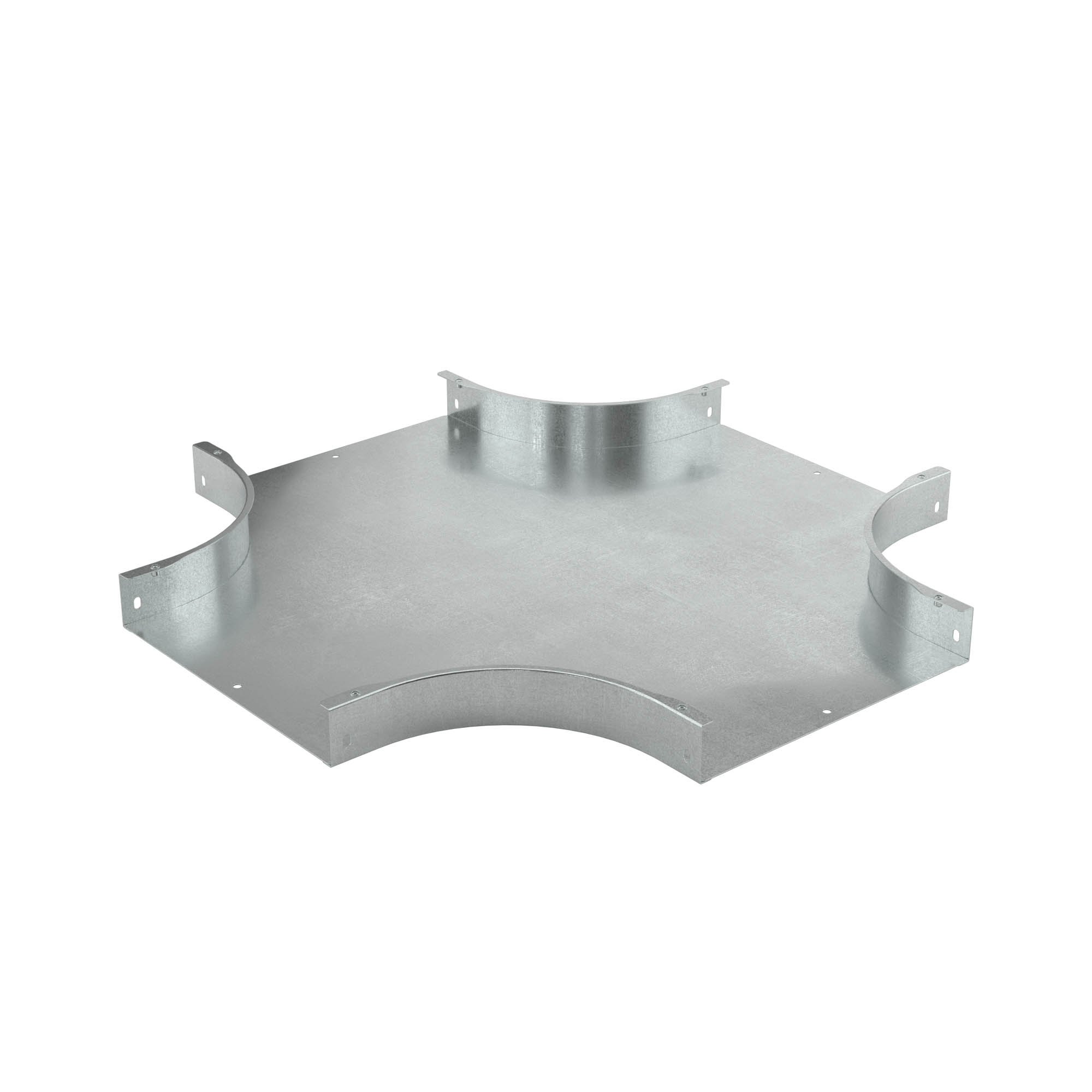 Ответвитель DPX Х-образный горизонтальный 100х35 цинк-ламельный в комплекте крепежные элементы соединительные пластины