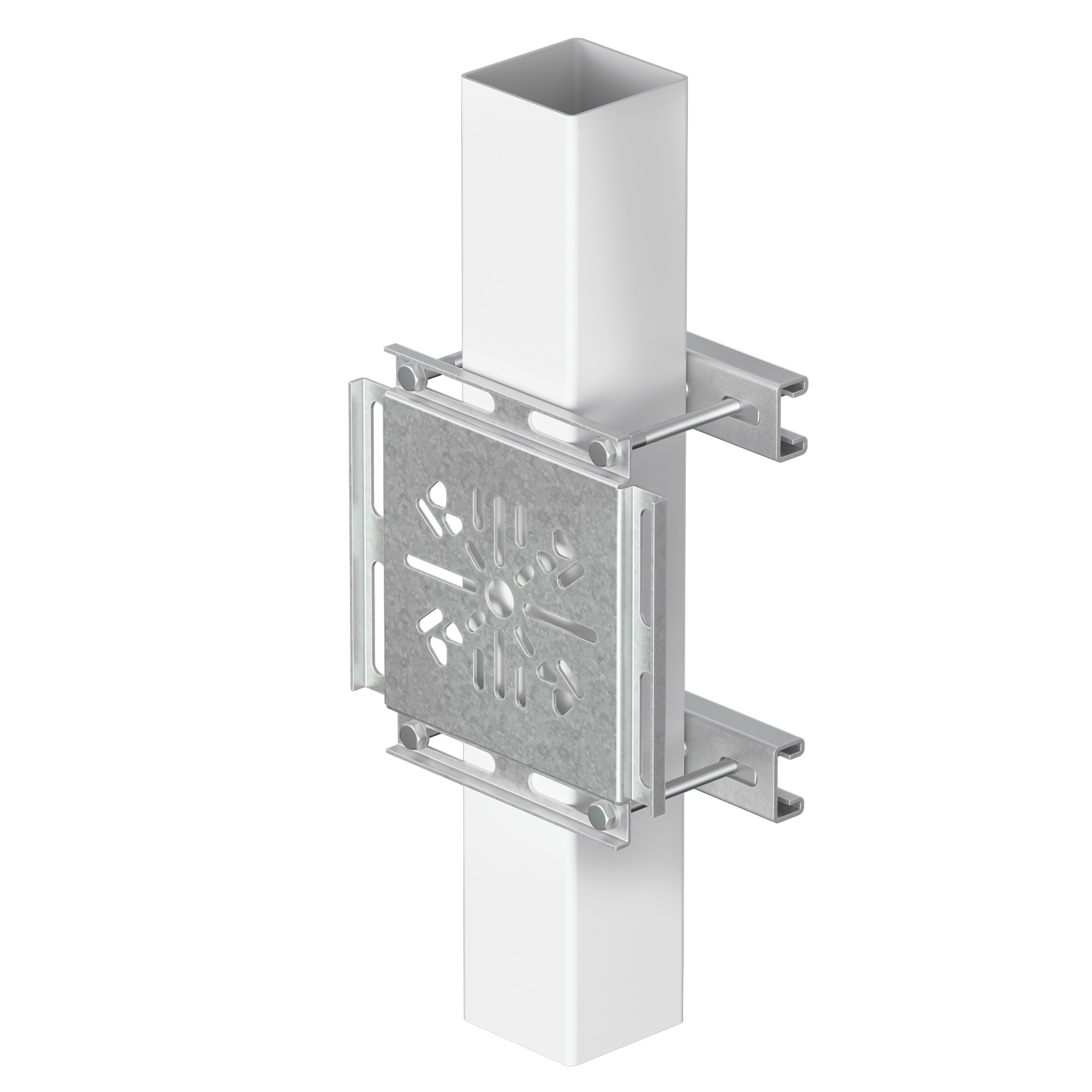 Монтажная пластина 226х226х15 мм горячеоцинкованная