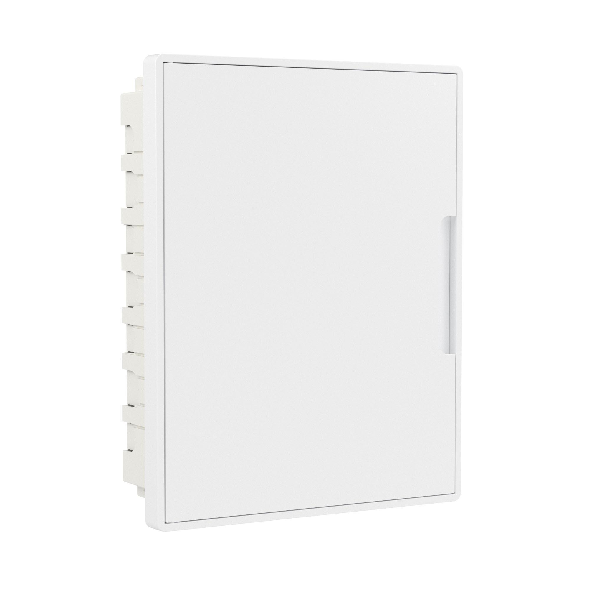 Щиток 24 мод встраиваемый Фрейм (FRAME), белый, с белой дверцей, с 4 шинами PEN (2шт на 8 отв. и 2шт на 6 отв)