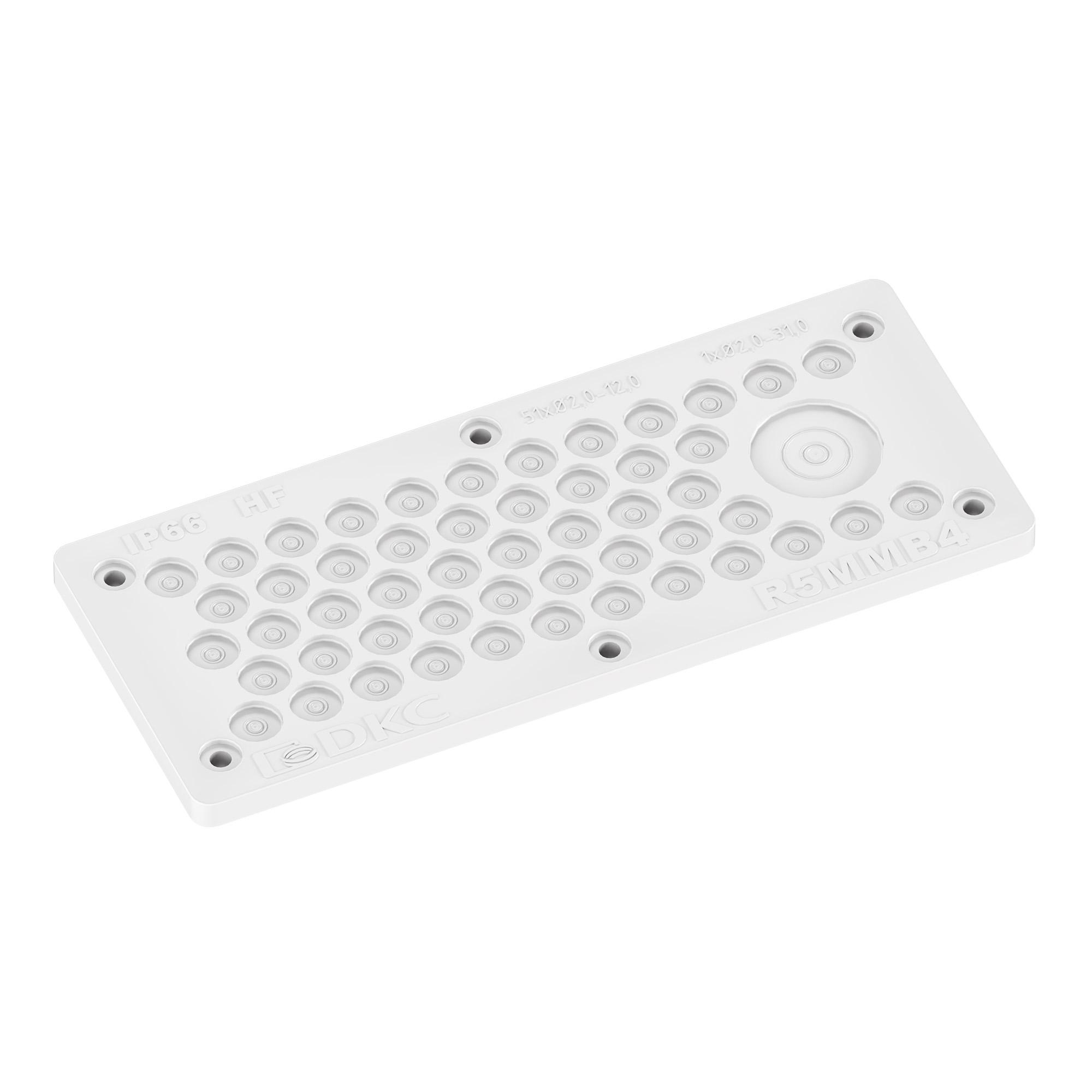 Мембранный кабельный ввод, EPDM, IP66, t эксп. -70..+90, ШхВ 216х89 мм,51x?2,0-12,0 мм, 1x?2,0-31,0 мм