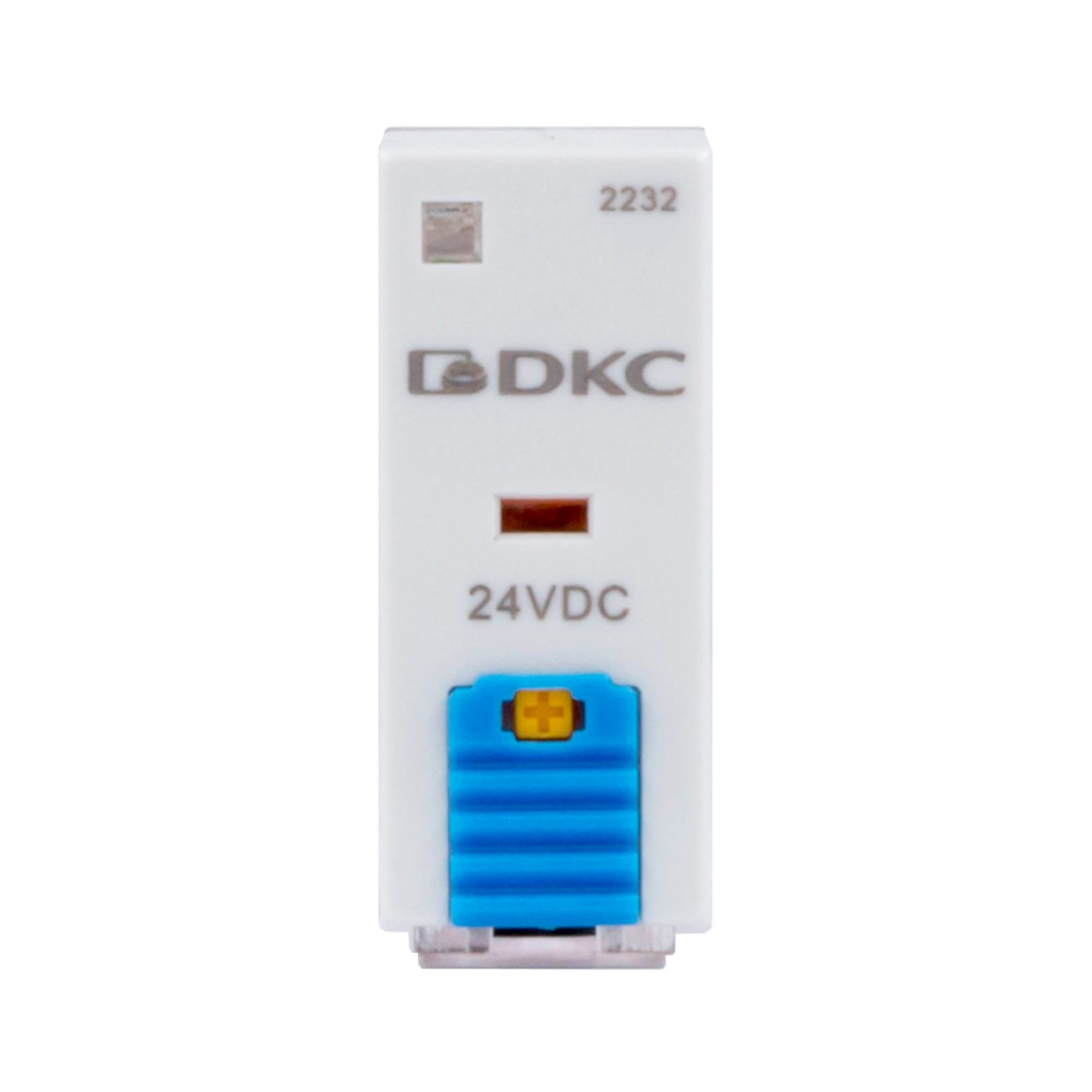 Реле миниатюрное промышленное, 2CO, коммутируемый ток 8 А, AgSnO, напряжение 24V DC, опция – тест-кнопка+светодиод+защитный диод