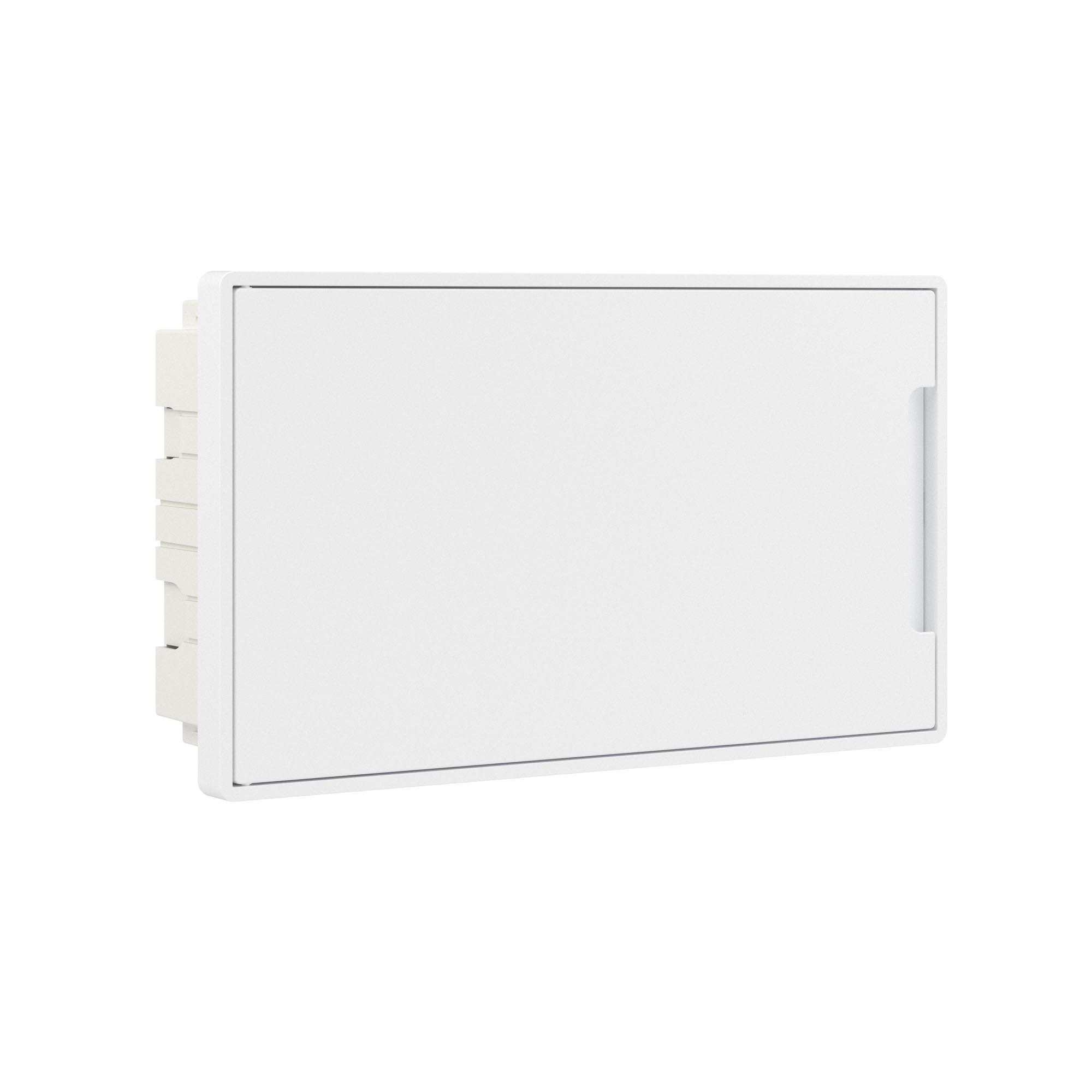 Щиток 18 мод встраиваемый Фрейм (FRAME), белый, с белой дверцей, с 2 шинами PEN на 8 и 10 отв.