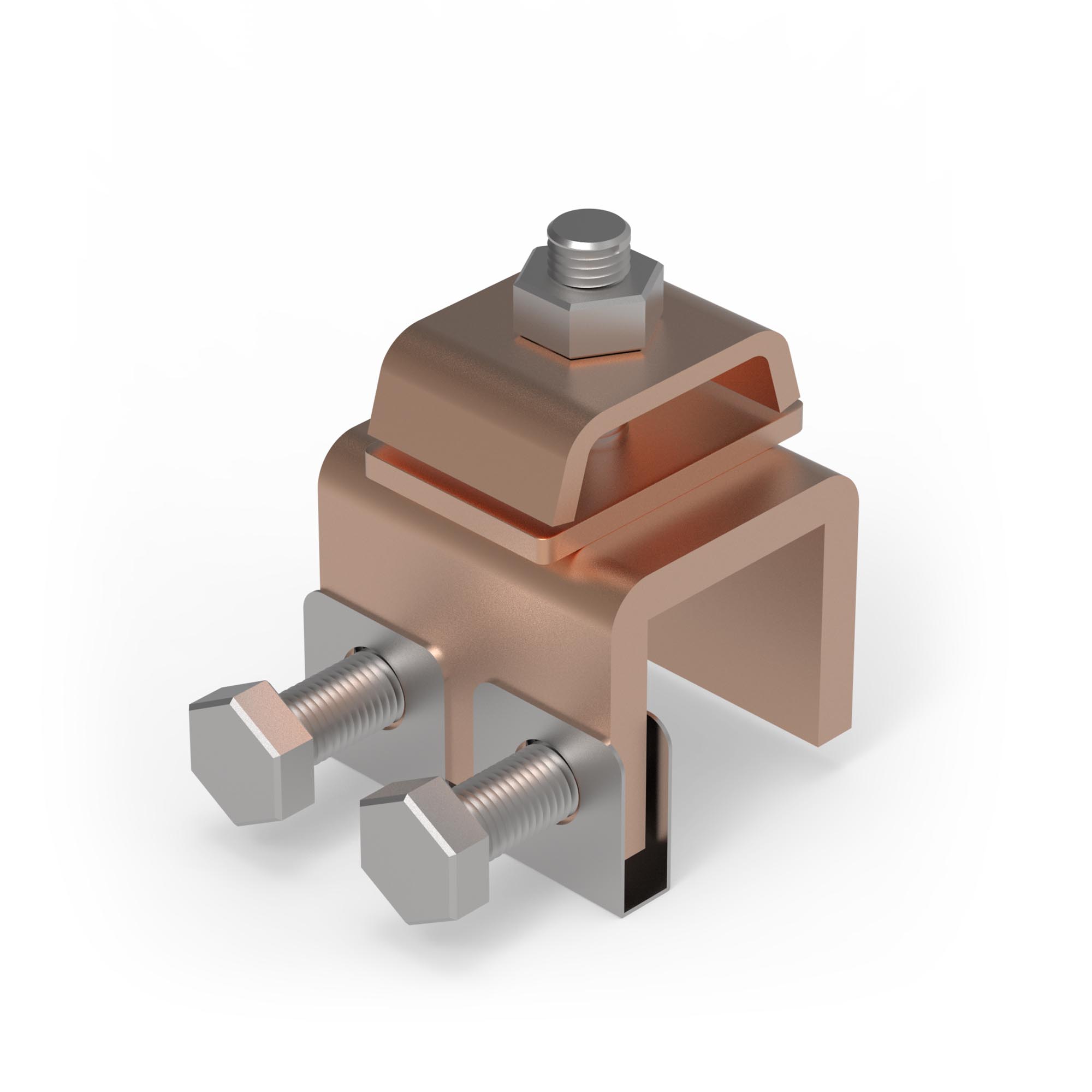 Зажим фальцевый увеличенного размера, медь