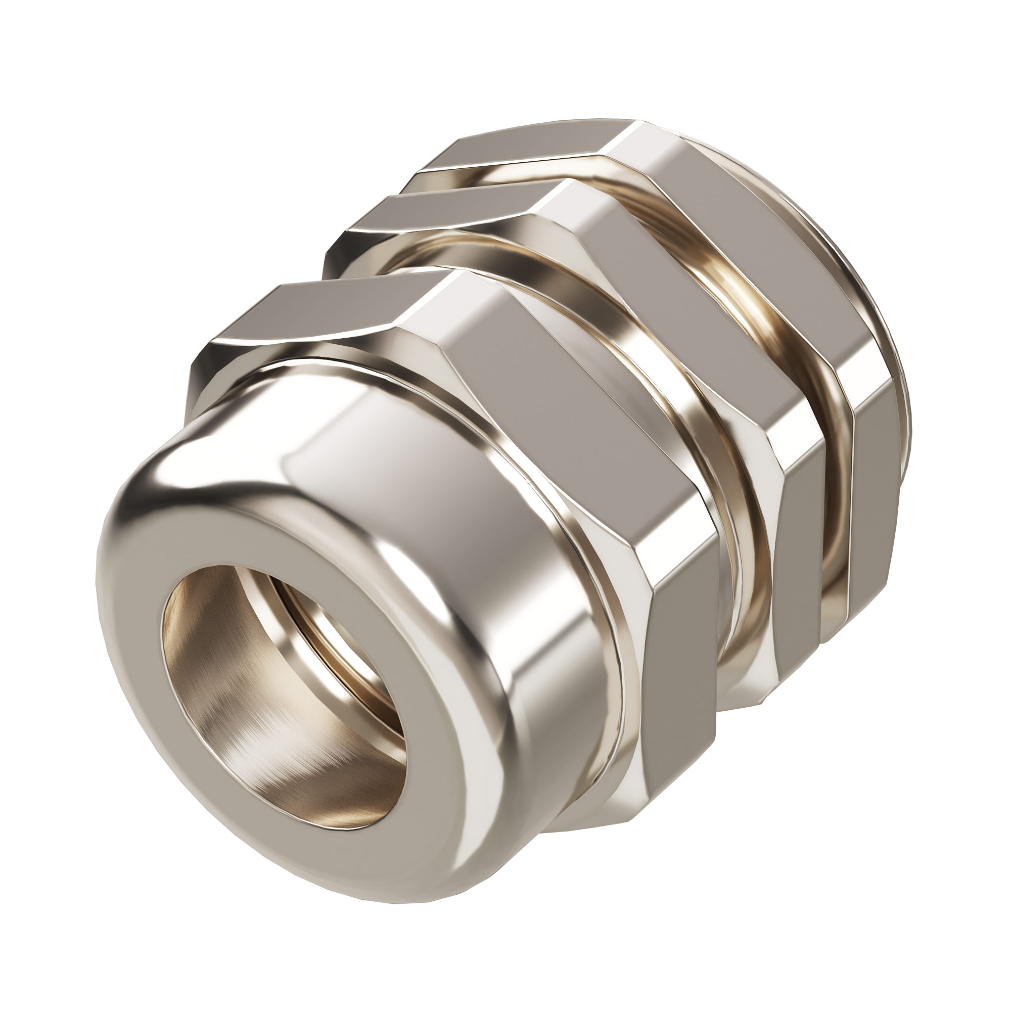 Латунный кабельный ввод диаметр вводного отверстия М18 наружный диаметр кабель 6-10 мм