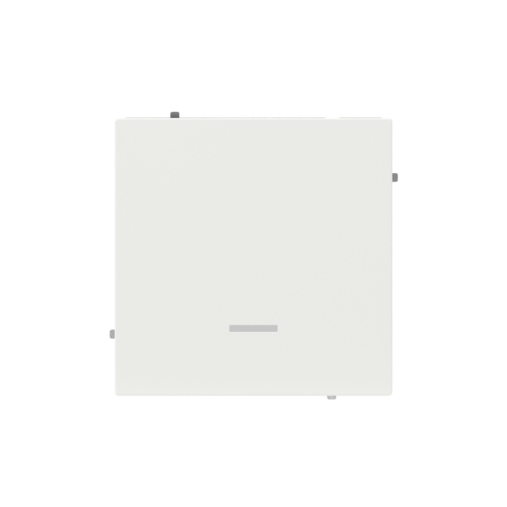 Выключатель одноклавишный с подсветкой, KANT, белая магнолия