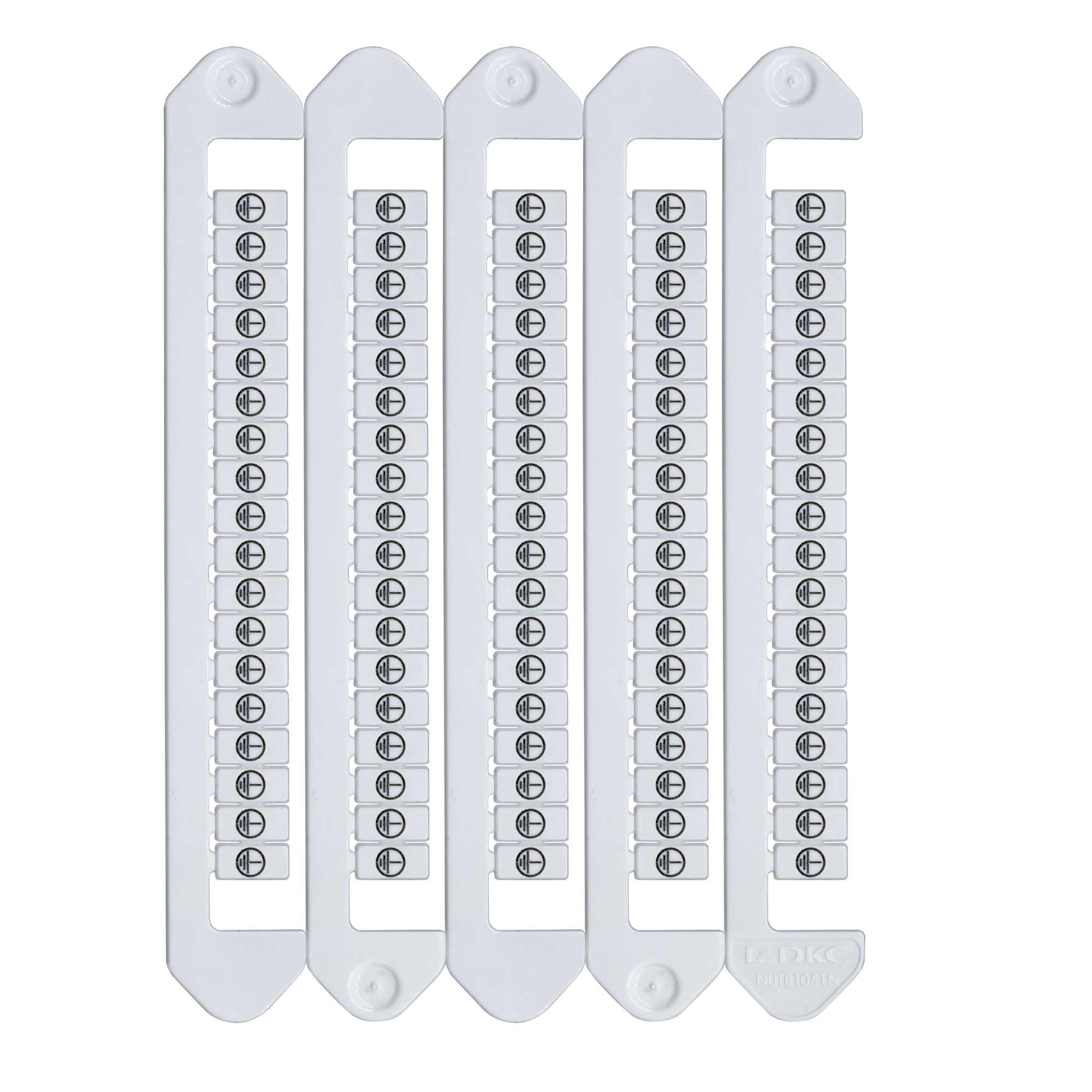 Маркировка для клемм, ширина 5 мм, символ зазем   ление в круге, горизонтальная ориентация