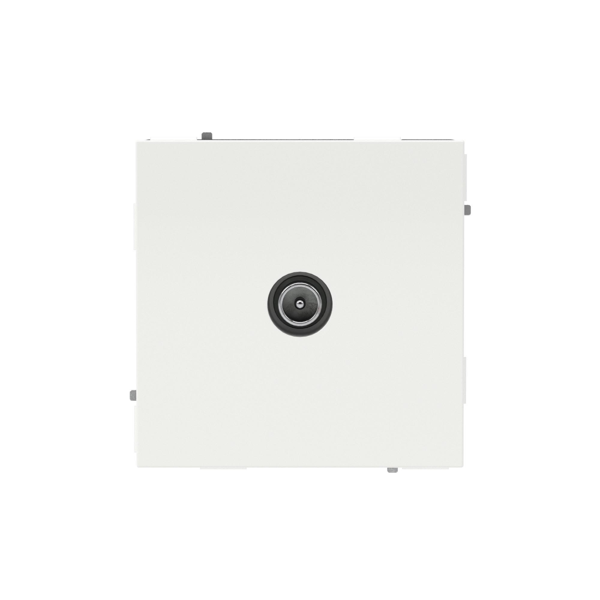 Розетка TV проходная, KANT, белая магнолия