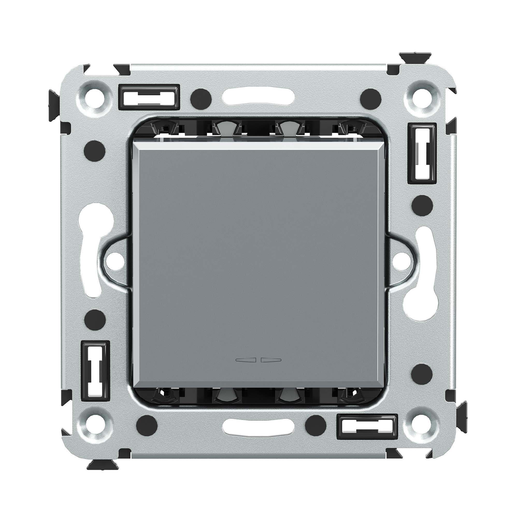 Avanti Кнопка одноклавишная в стену Закаленная ст аль