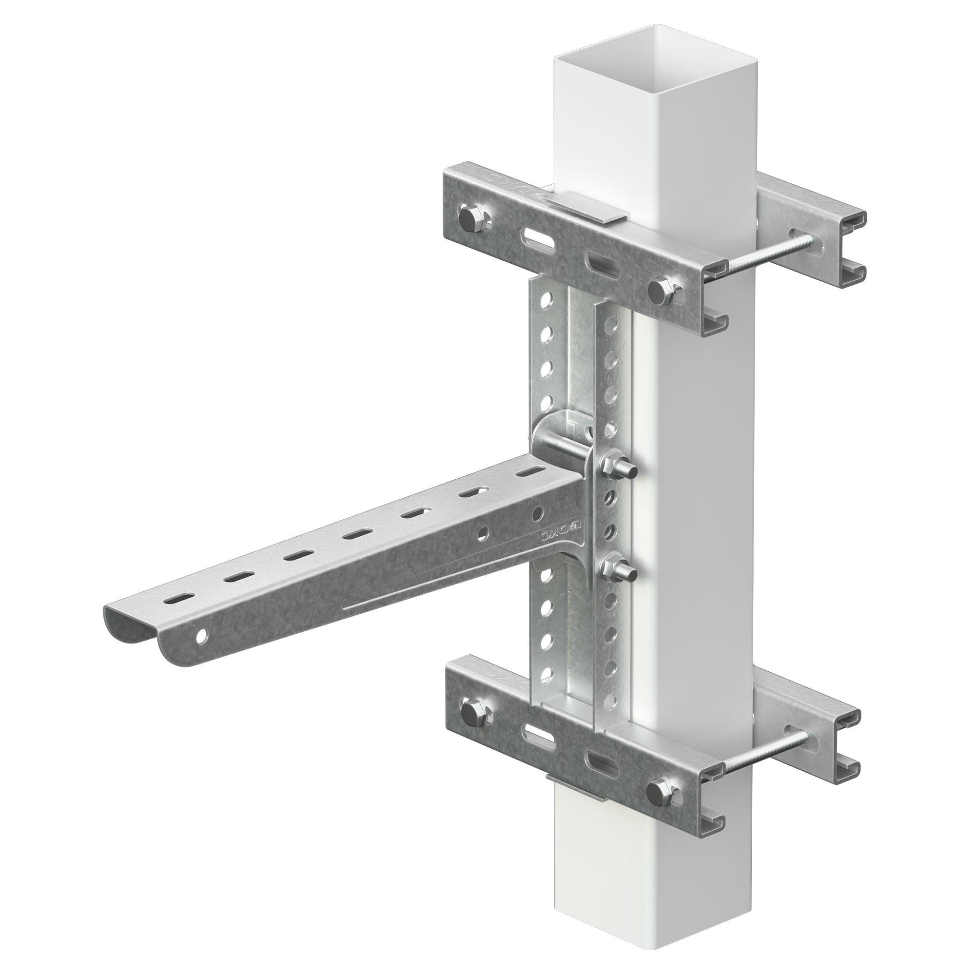 Крепление консоли на опору 29х52х340 мм горячеоцинкованное