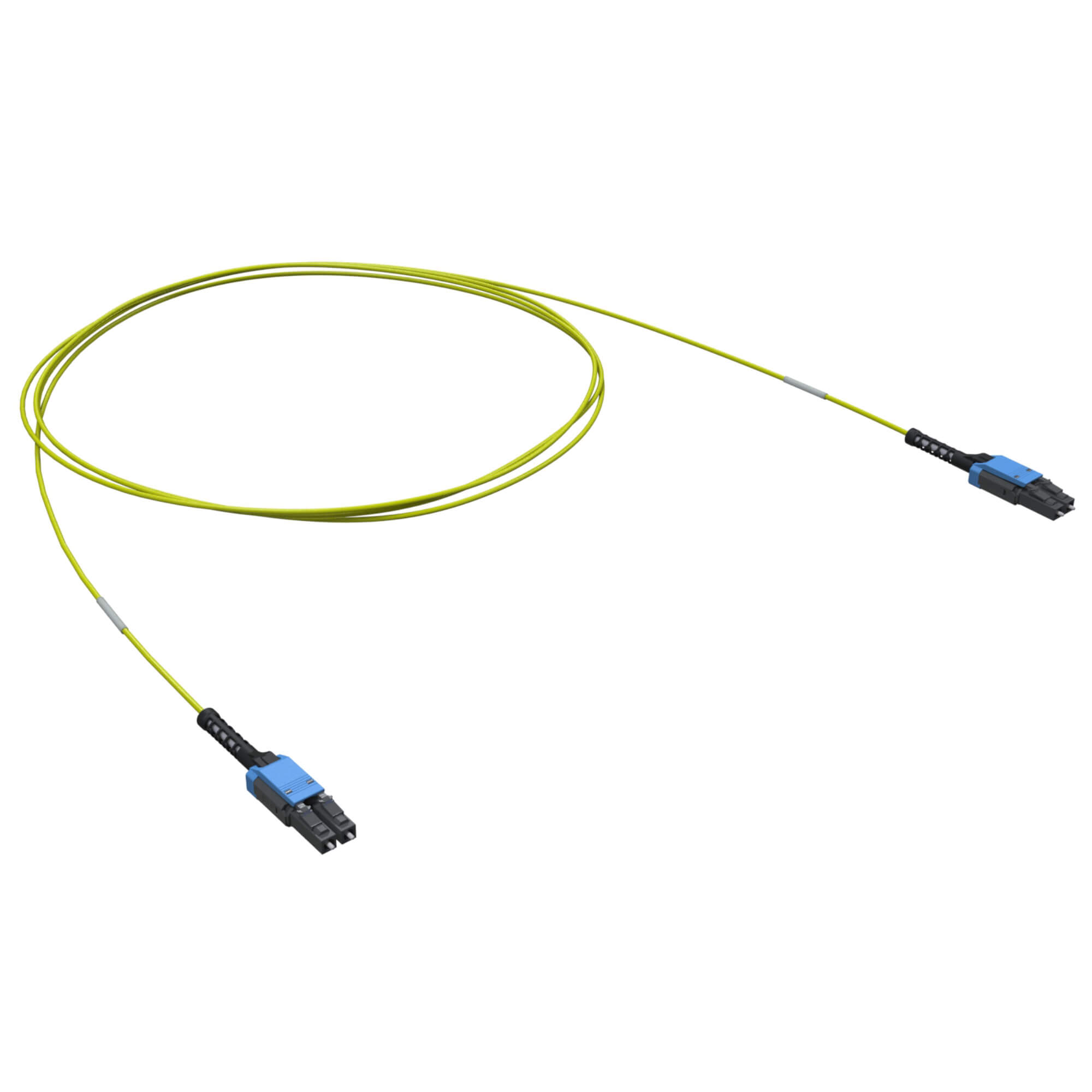 Патч-корд оптический 2ОВ 9/125 OS2. LC-UPC Dupleх Uniboot/LC-UPC Dupleх Uniboot. 1м