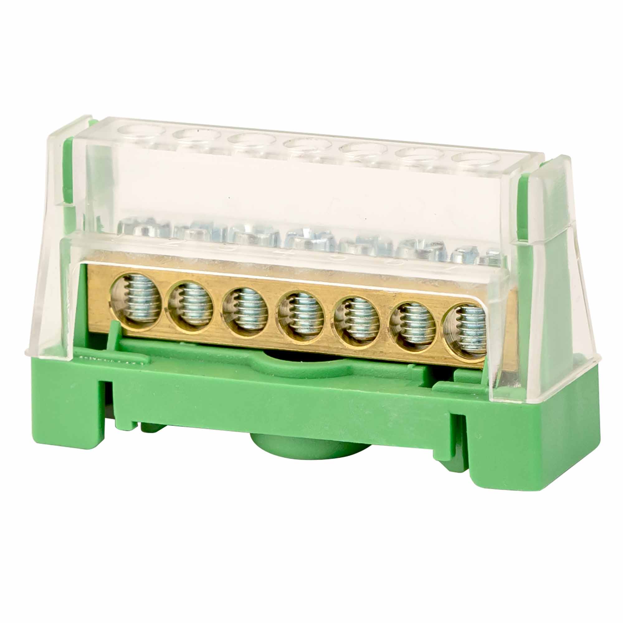 Колодка клеммная соединительная 15х5.3мм однополюсная зеленый