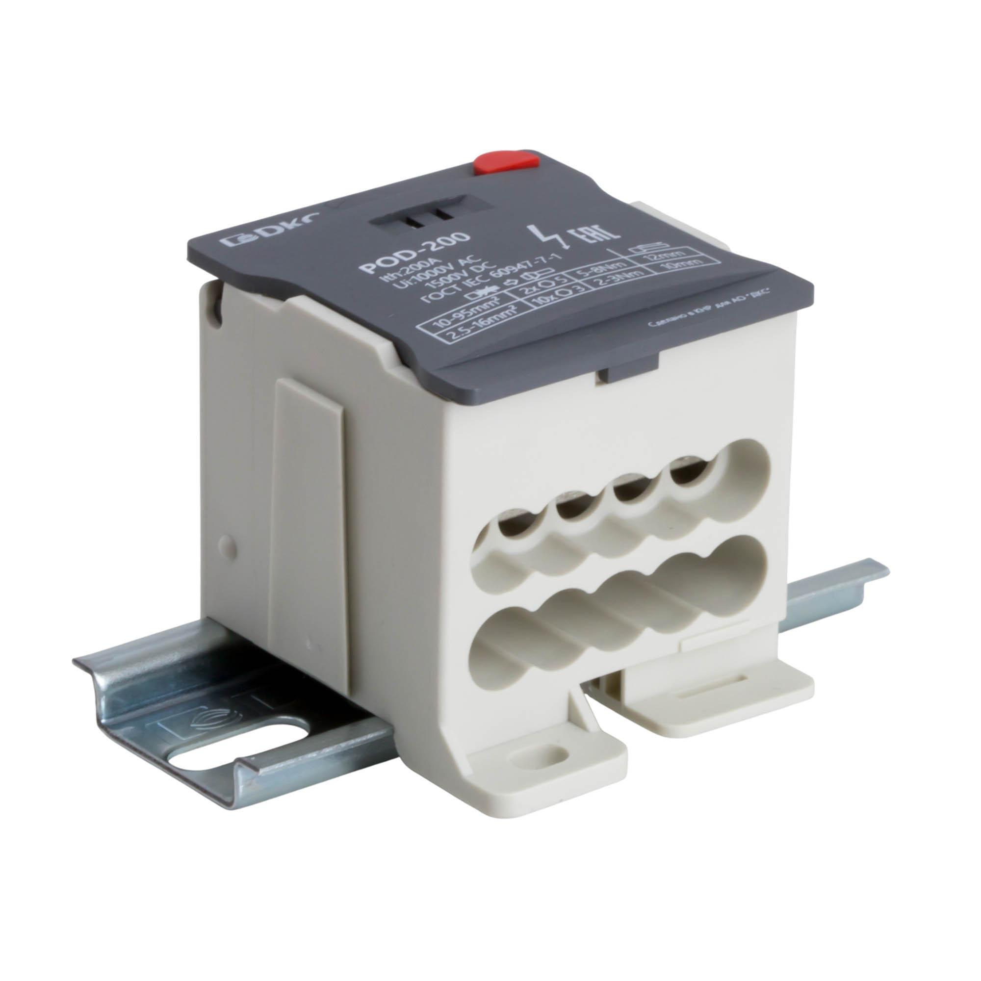 Блок распределительный, винтовой зажим, 2x95 кв.мм, 10х16 кв.мм