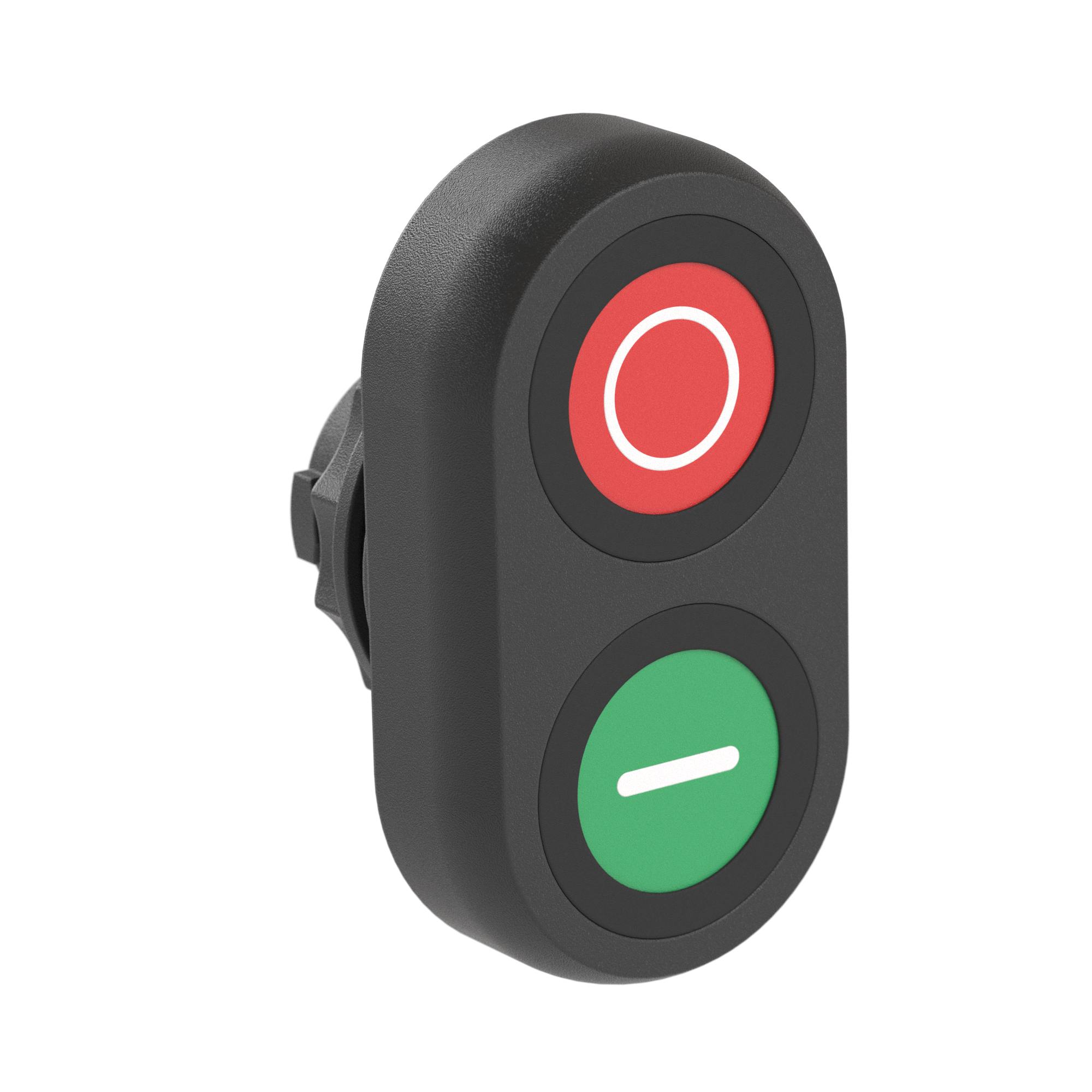 Насадка взрывозащищенная-грибовидная кнопка красный Ф37мм