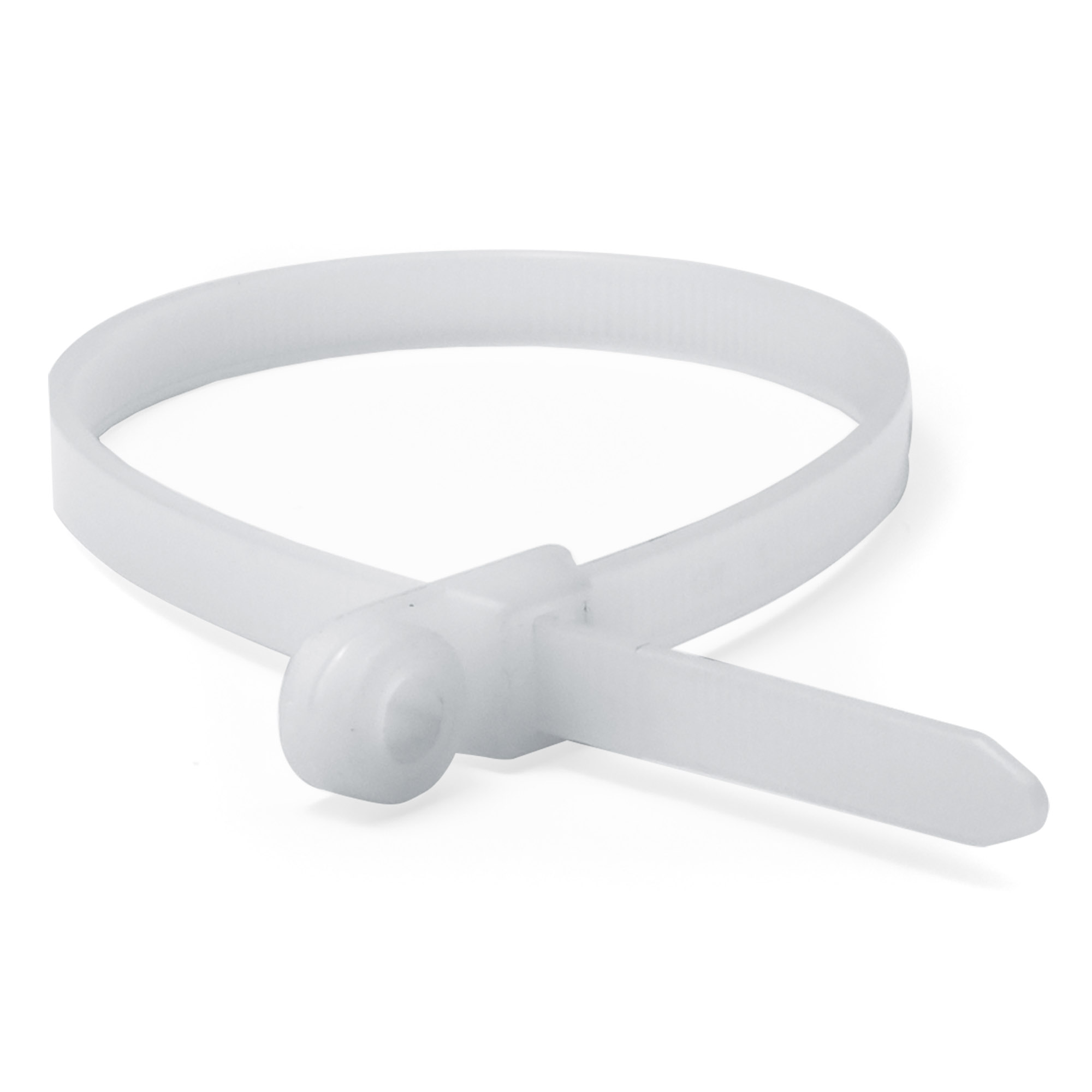 Хомут P6.6 с монтажным отверстием M4, белый 3,6x15 (100 шт./упак)