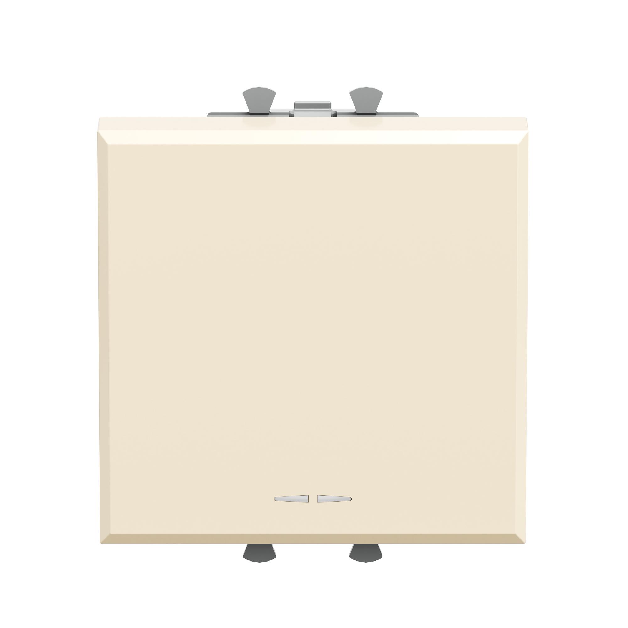 Инвертор одноклавишный модульный, Avanti, ванильная дымка, 2 модуля