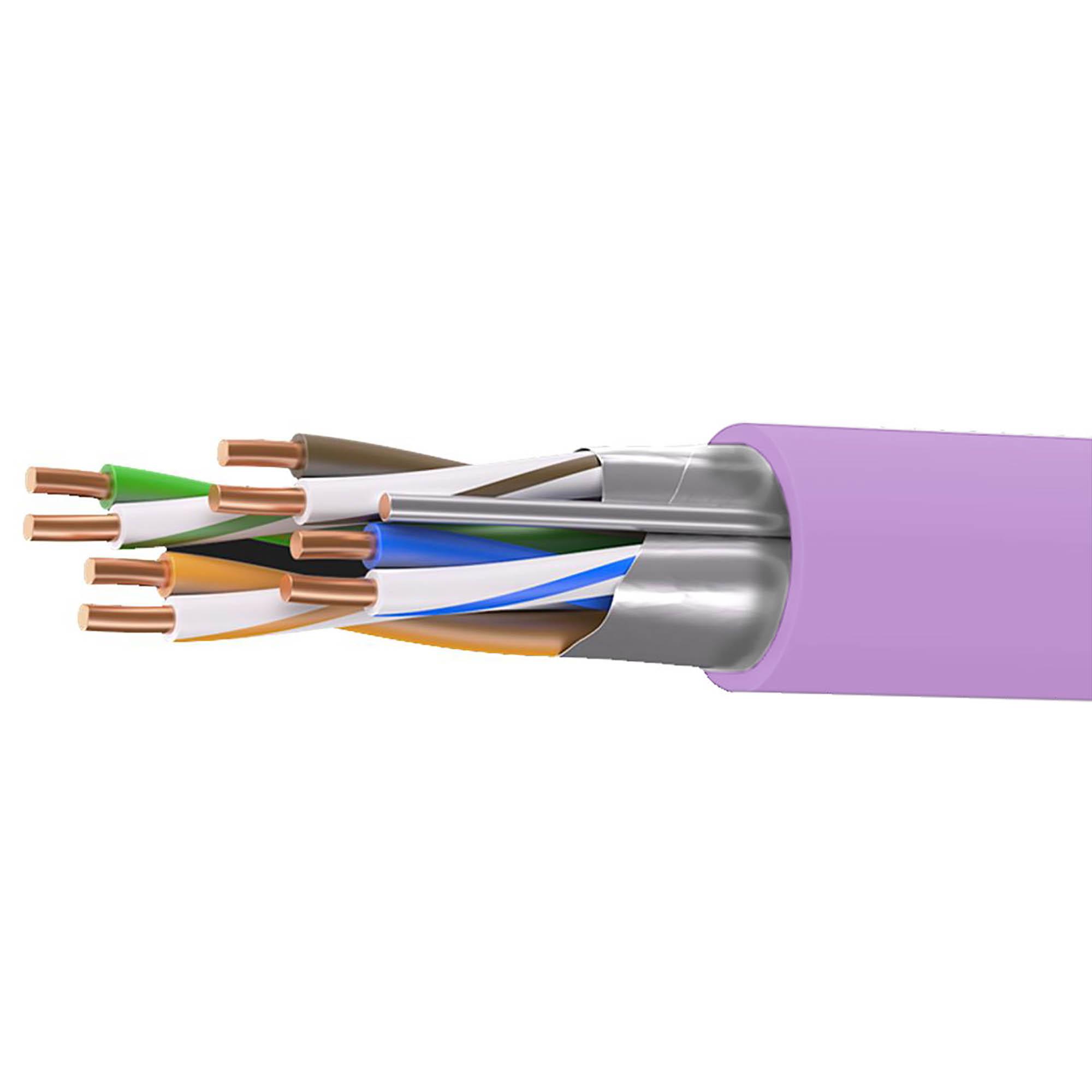Витая пара кат. 5E , F/UTP, 4 пары, нг(А)-LSLTx,цвет фиолетовый ( 305 м )