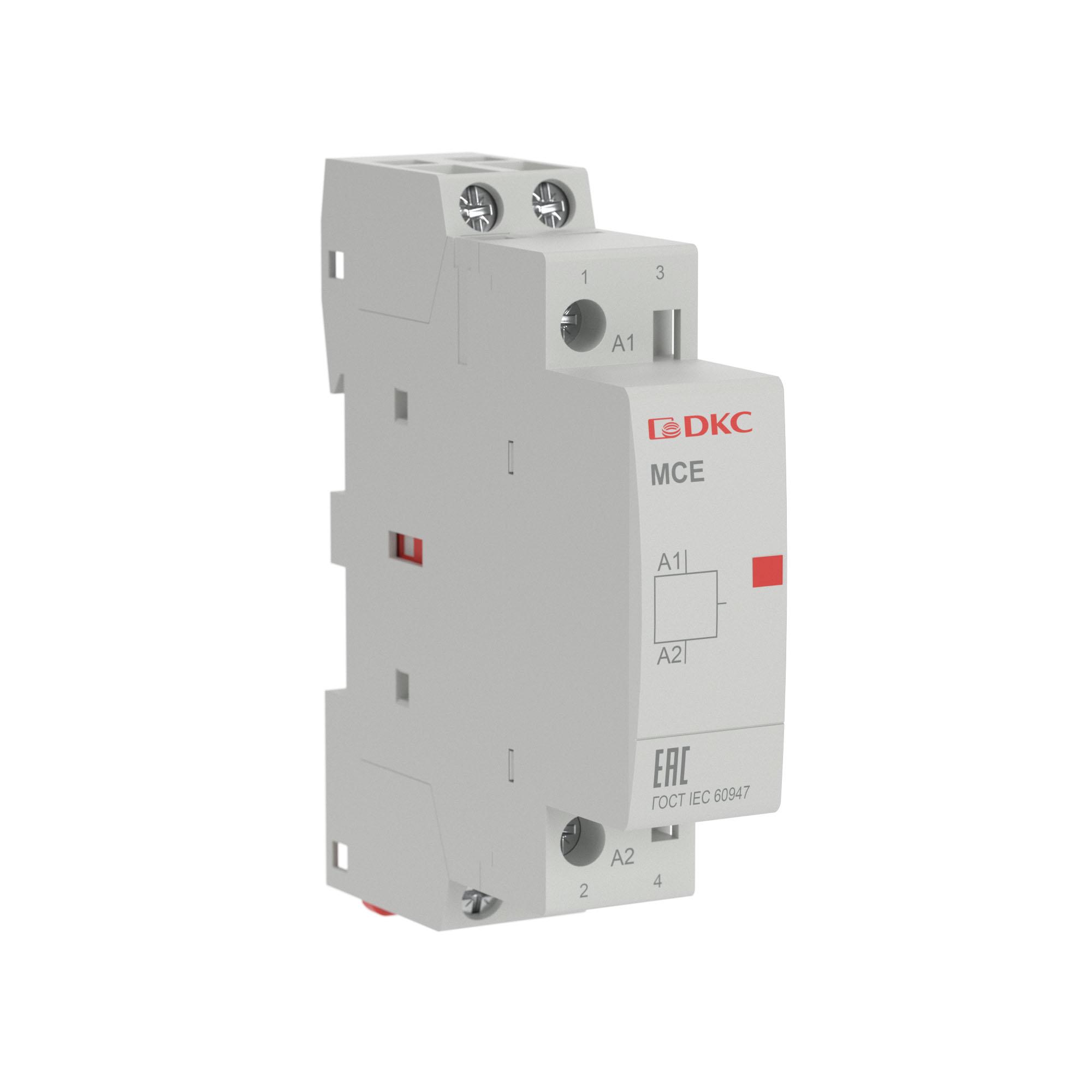 Контактор модульный YON max типа MCE, 2P, 25A, 240В, 2НЗ