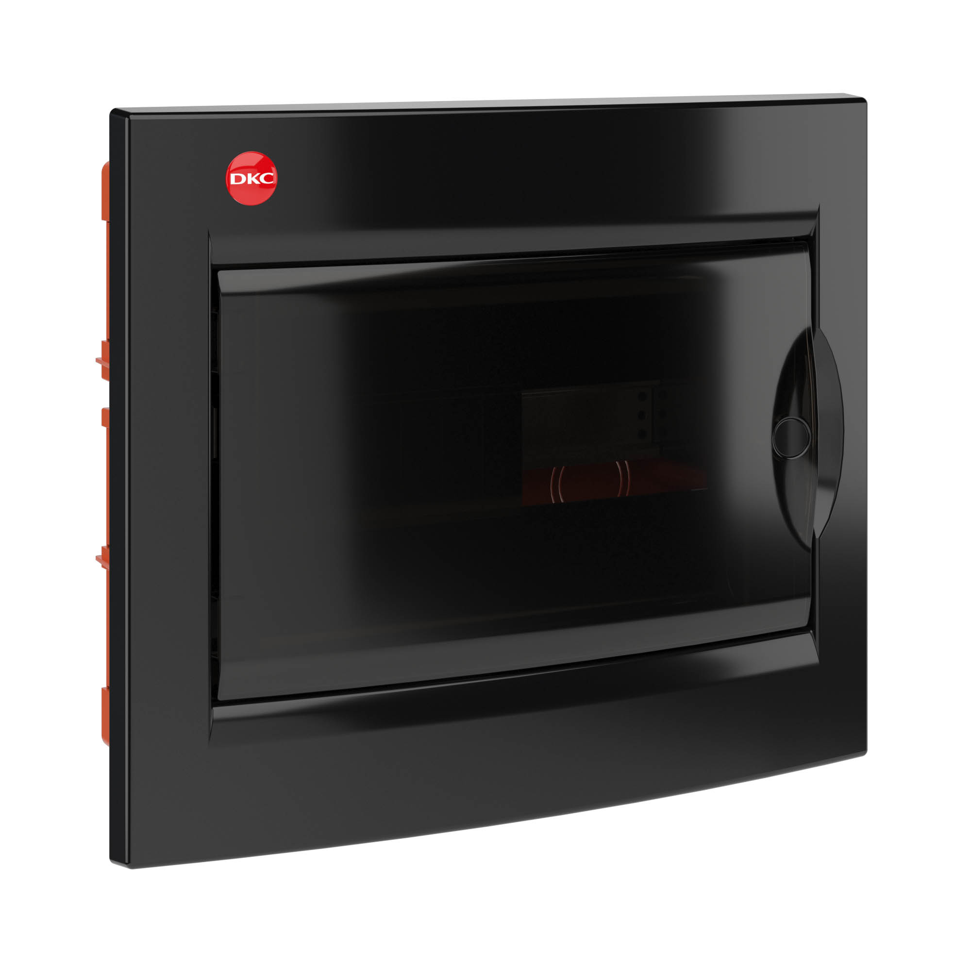 Щит встраиваемый с дверцей 12 модулей IP41 черный с клеммным блоком 63А