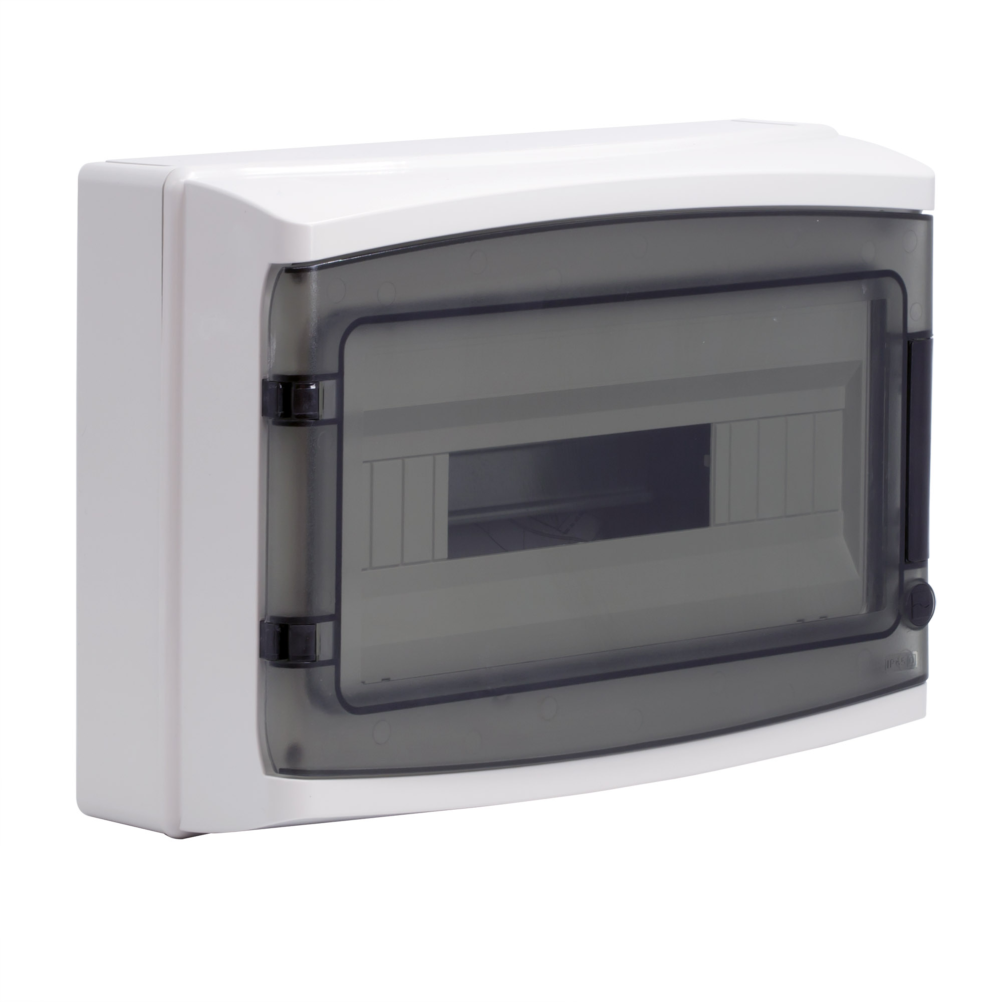 Щит настенный с дверцей 18 модулей IP65 серый с   клеммным блоком 63А