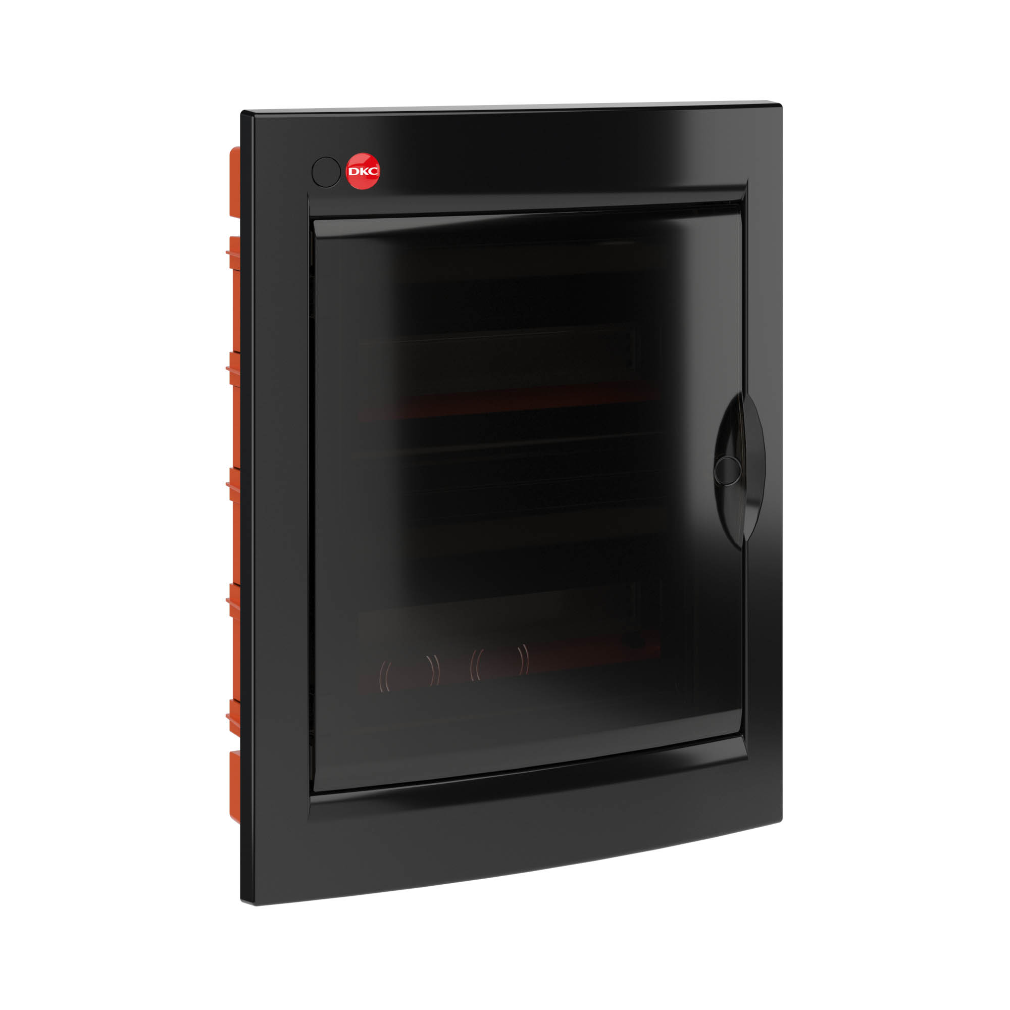 Щиток встраиваемый с дверцей 24 модуля IP41       черный с клеммным блоком 63А