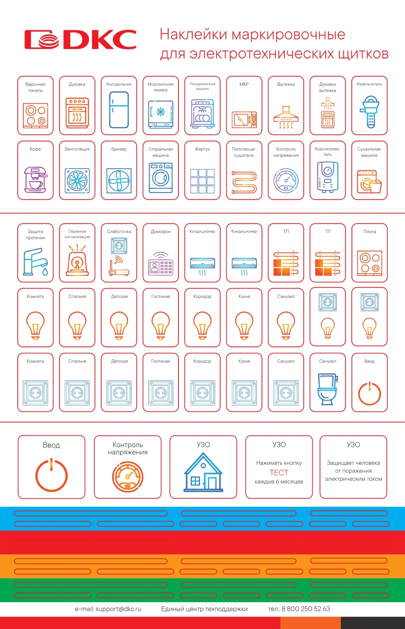 Набор наклеек для щитков Фрейм (FRAME)