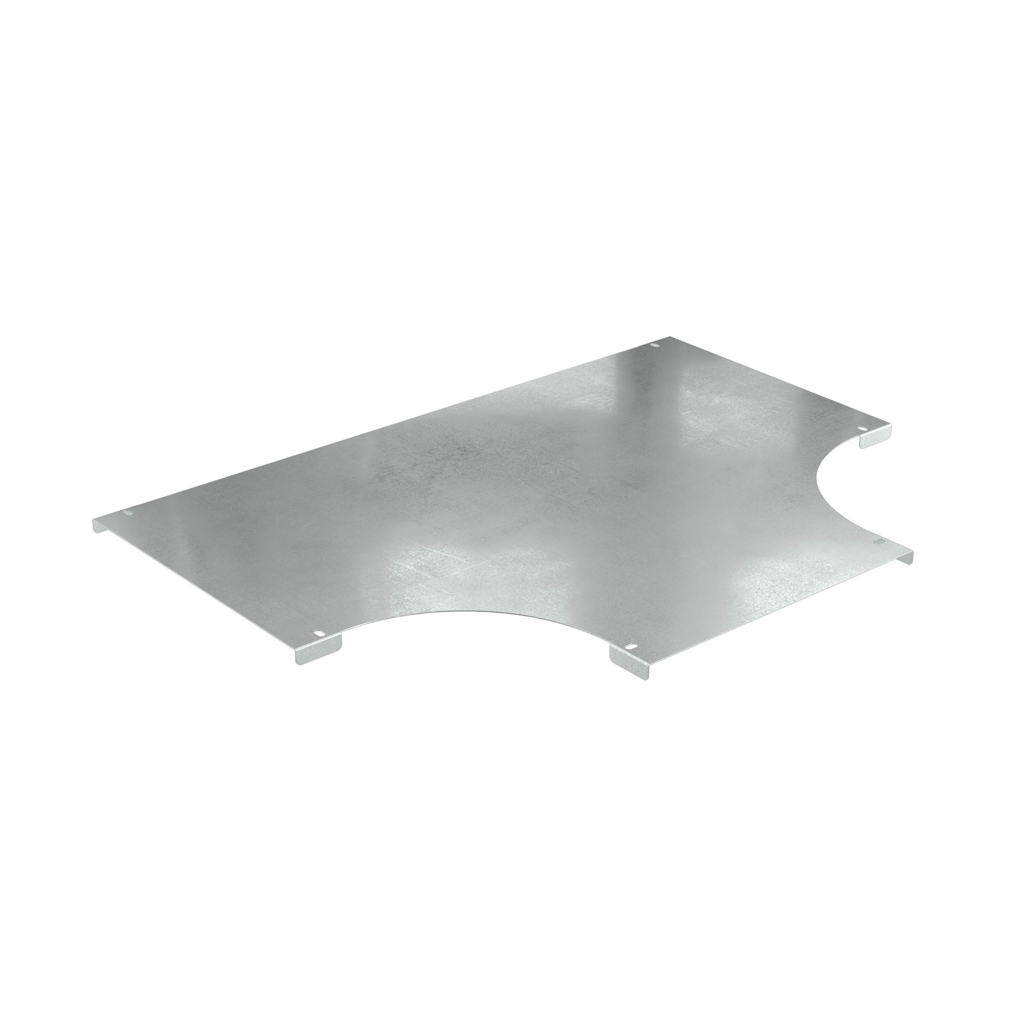 Крышка на ответвитель DPT Т-образный горизонтальный 300, в комплекте с крепежными элементами и соединительными пластинами, необходимыми для монтажа, горячеоцинкованная