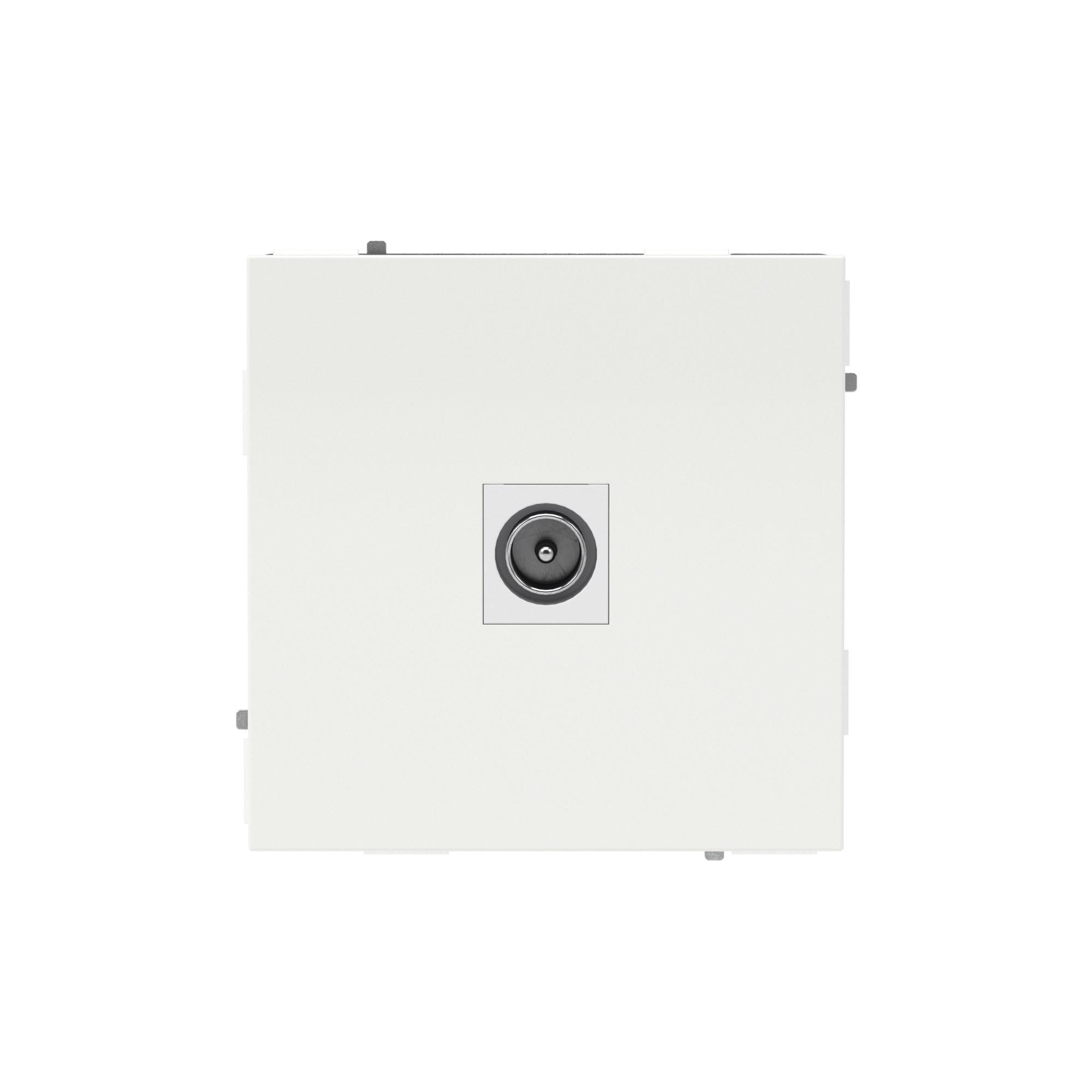 Розетка TV одиночная, KANT, белая магнолия