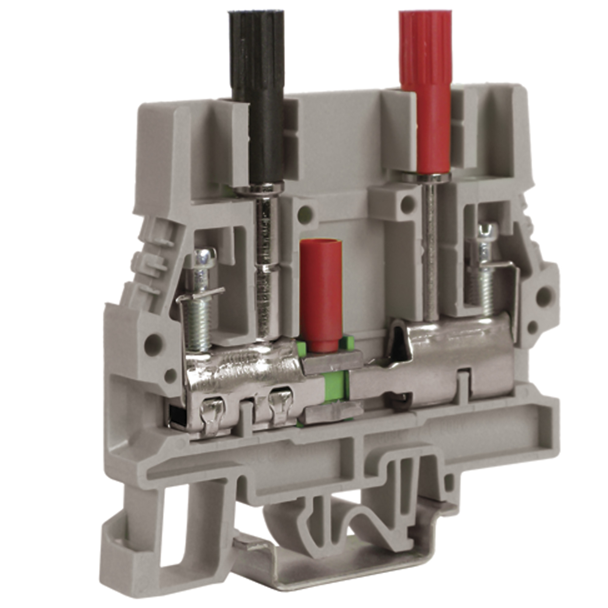 Клемма для амперметра со скользящим размыкателем 10мм.кв серая