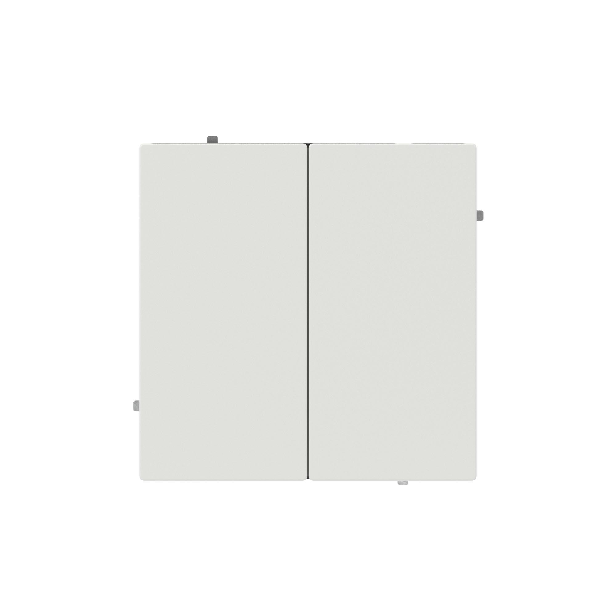 Выключатель двухклавишный, KANT, белый песок