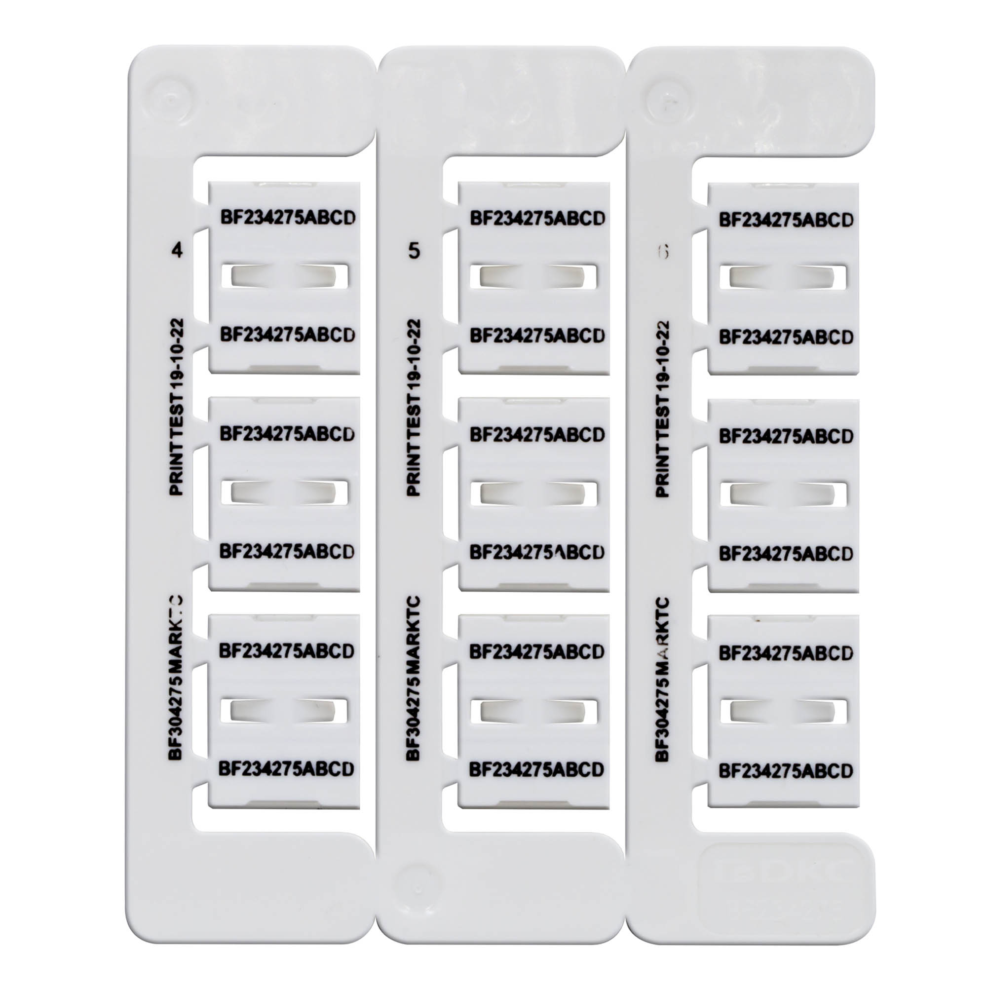 Маркировка бабочка Dкаб=4.2-7.5мм L=23мм,(9шт на  пластине)