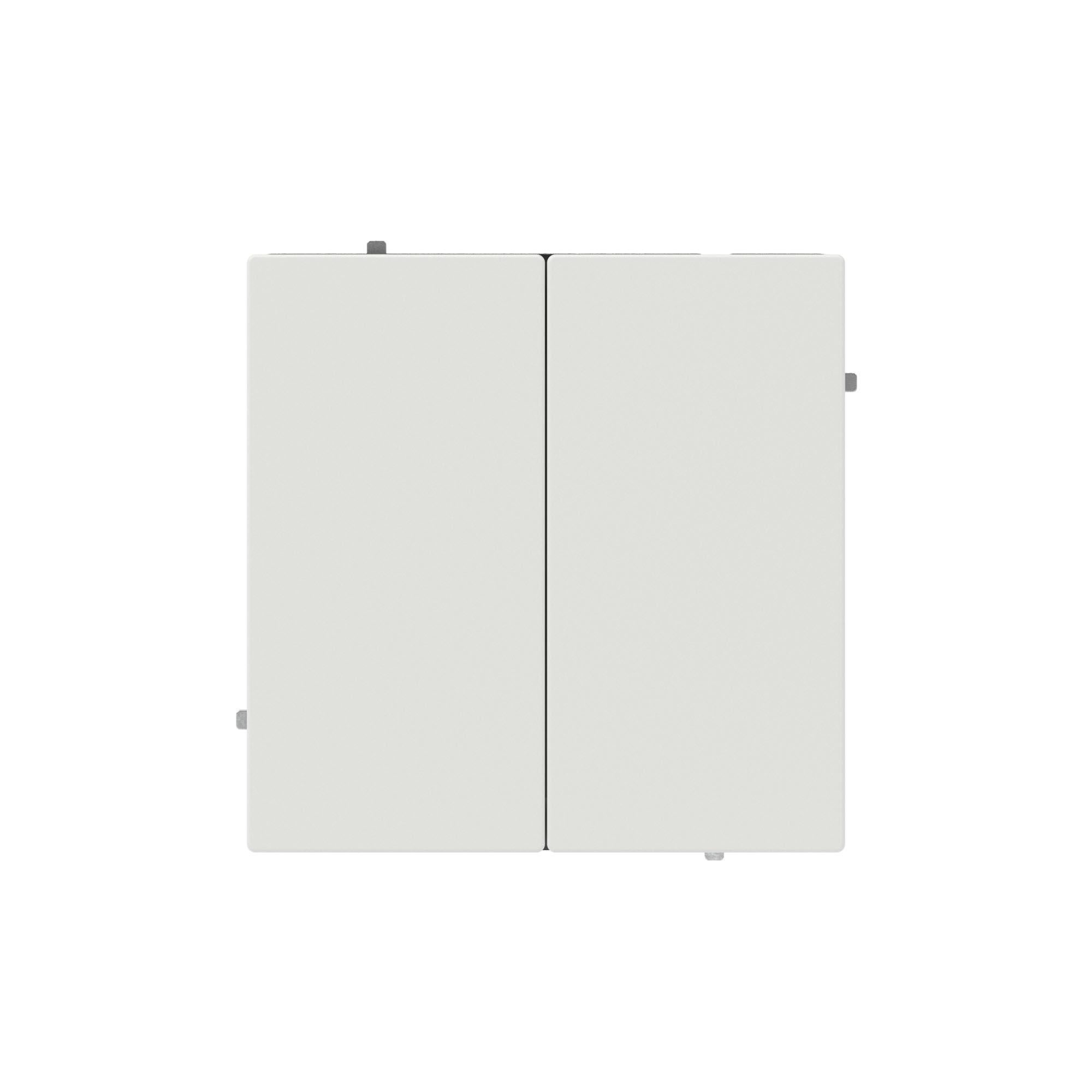 Кнопка двухклавишная, KANT, белый песок