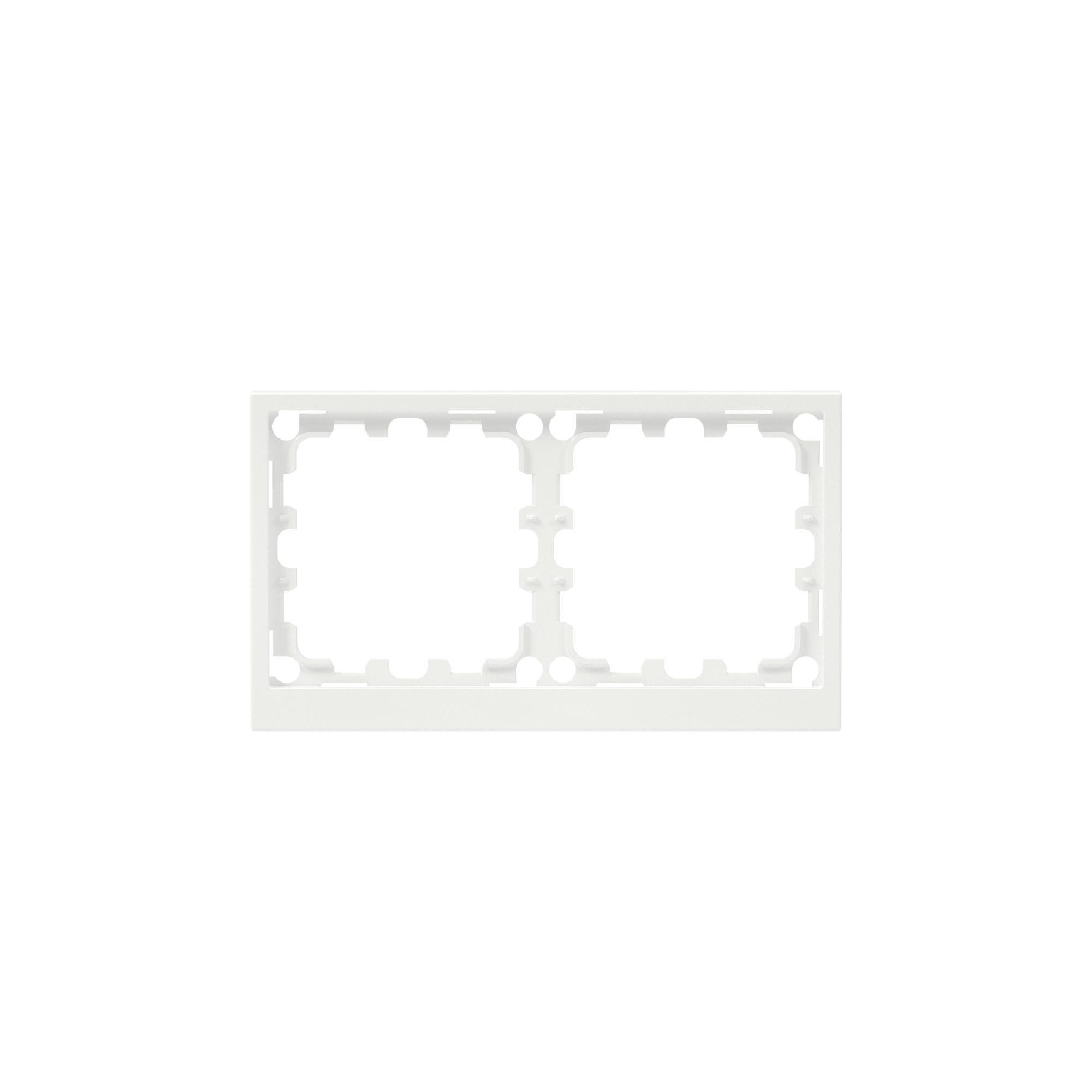 Рамка 2 поста IP44, KANT, белая магнолия