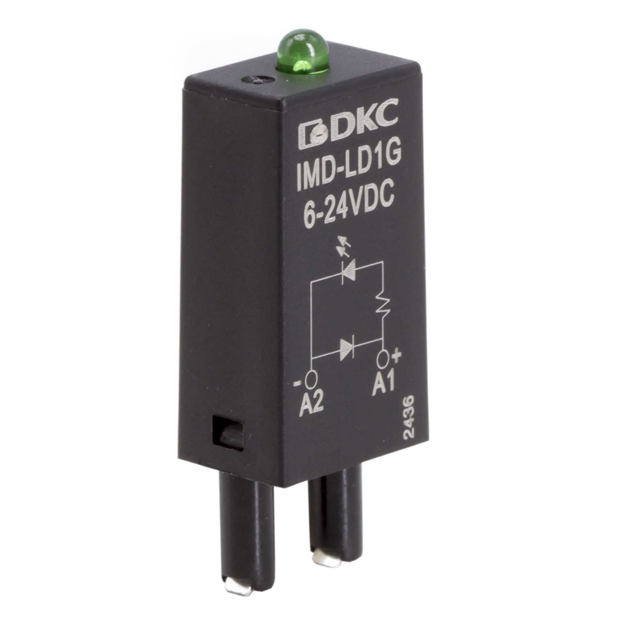 Модуль индикации и защиты, LED зеленый+диод A1+, 6-24V DC