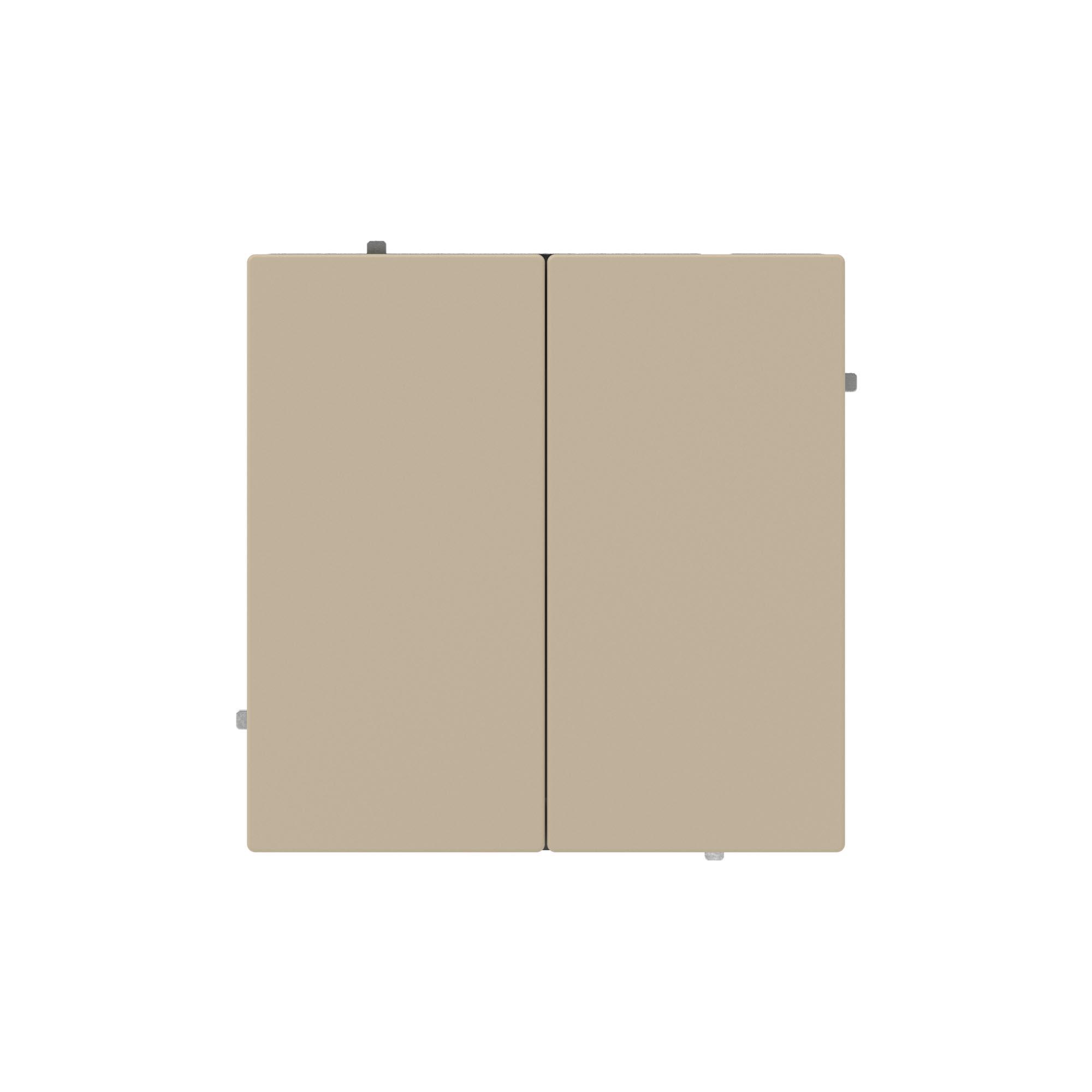 Переключатель двухклавишный, KANT, ванильный марципан