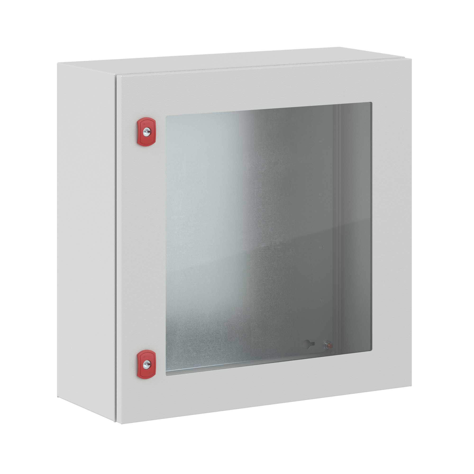 Щит с монтажной панелью ЩМП 600x600x250мм  серия ST c прозрачной дверью