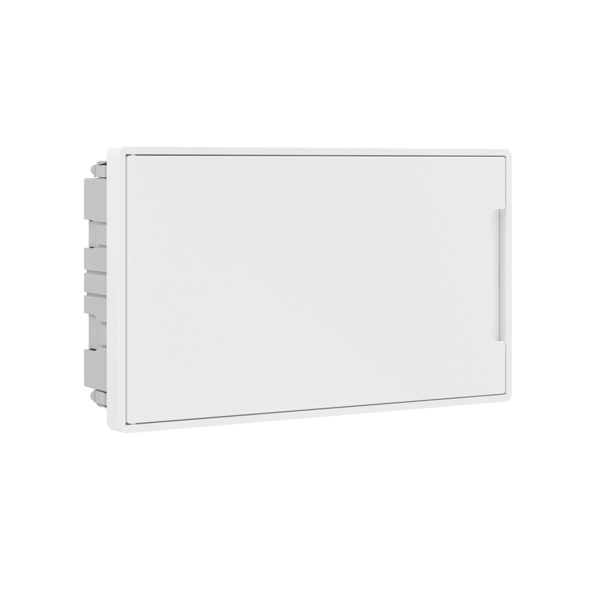Щиток 18 мод встраиваемый для полых стен Фрейм (FRAME), белый, с белой дверцей, с 2 шинами PEN на 8 и 10 отв.